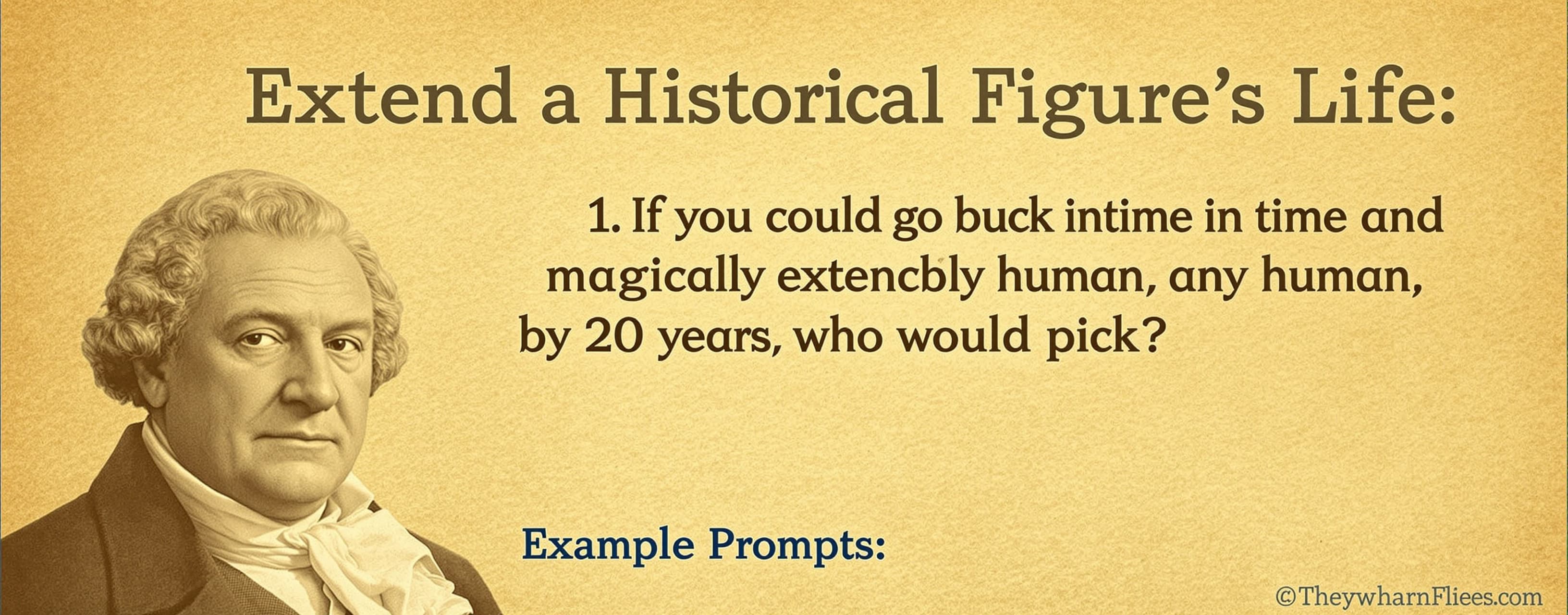 Extend a historical figure's life