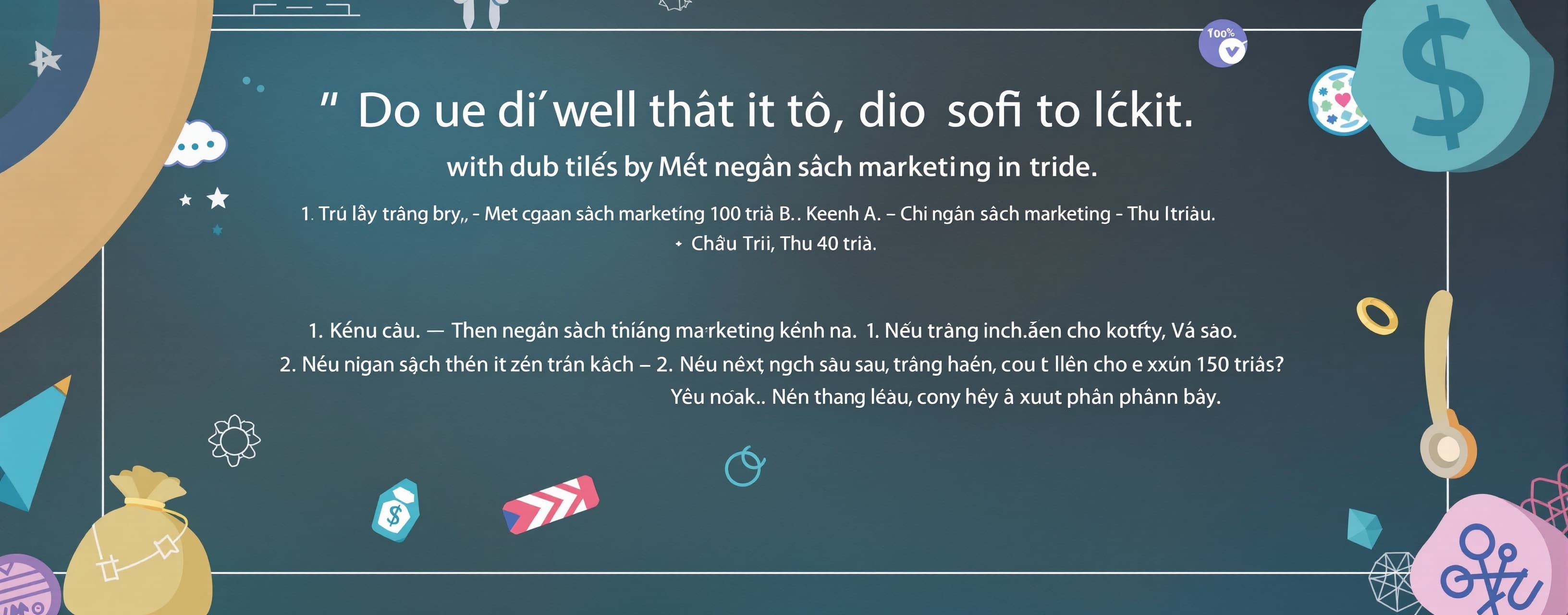 Trả lời từng bước.

Một công ty có ngân sách marketing 100 t...