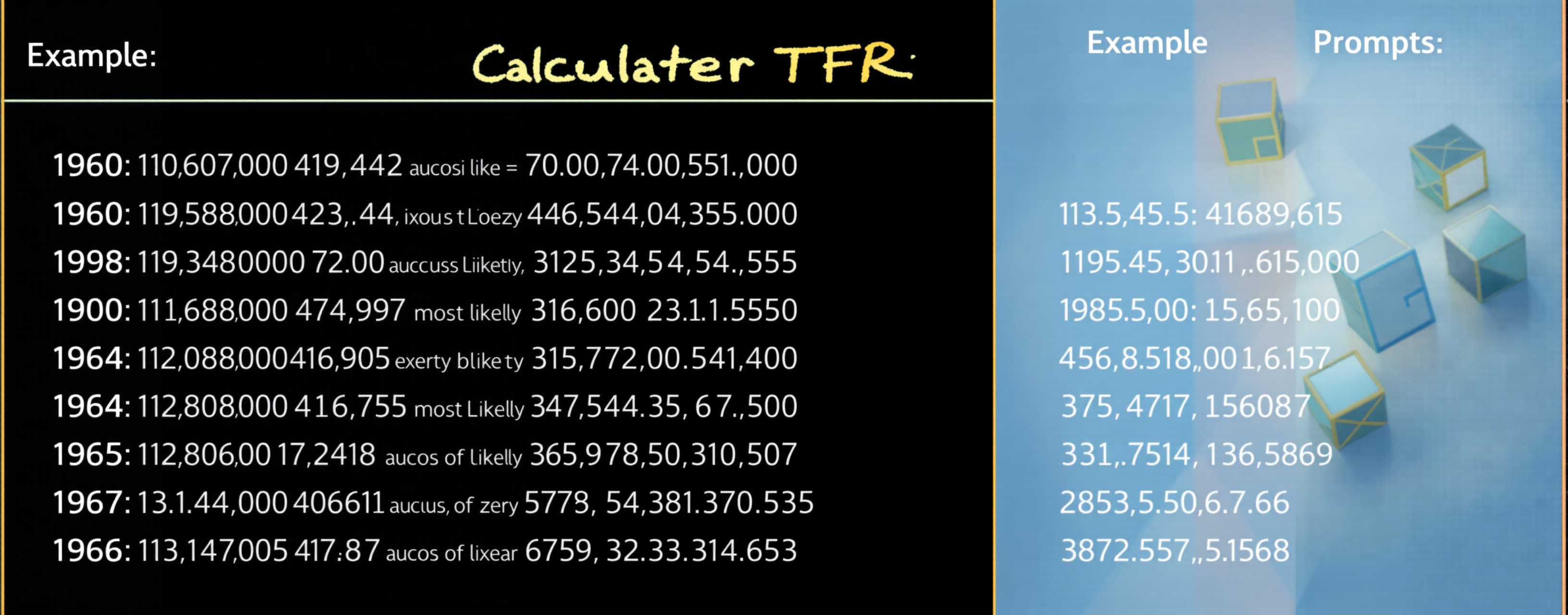 Calculate TFR