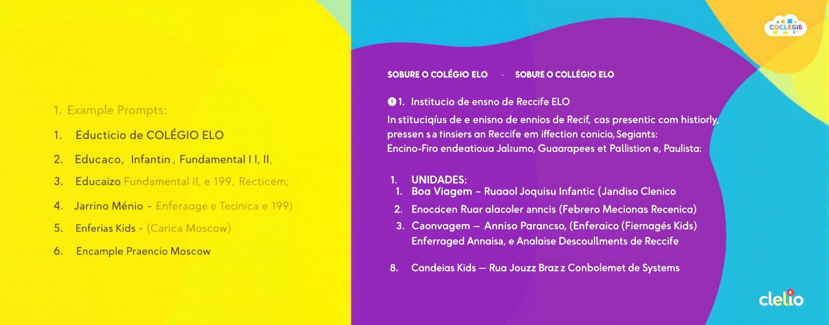 SOBRE O COLÉGIO ELO
Instituição de ensino de Recife-PE com q...