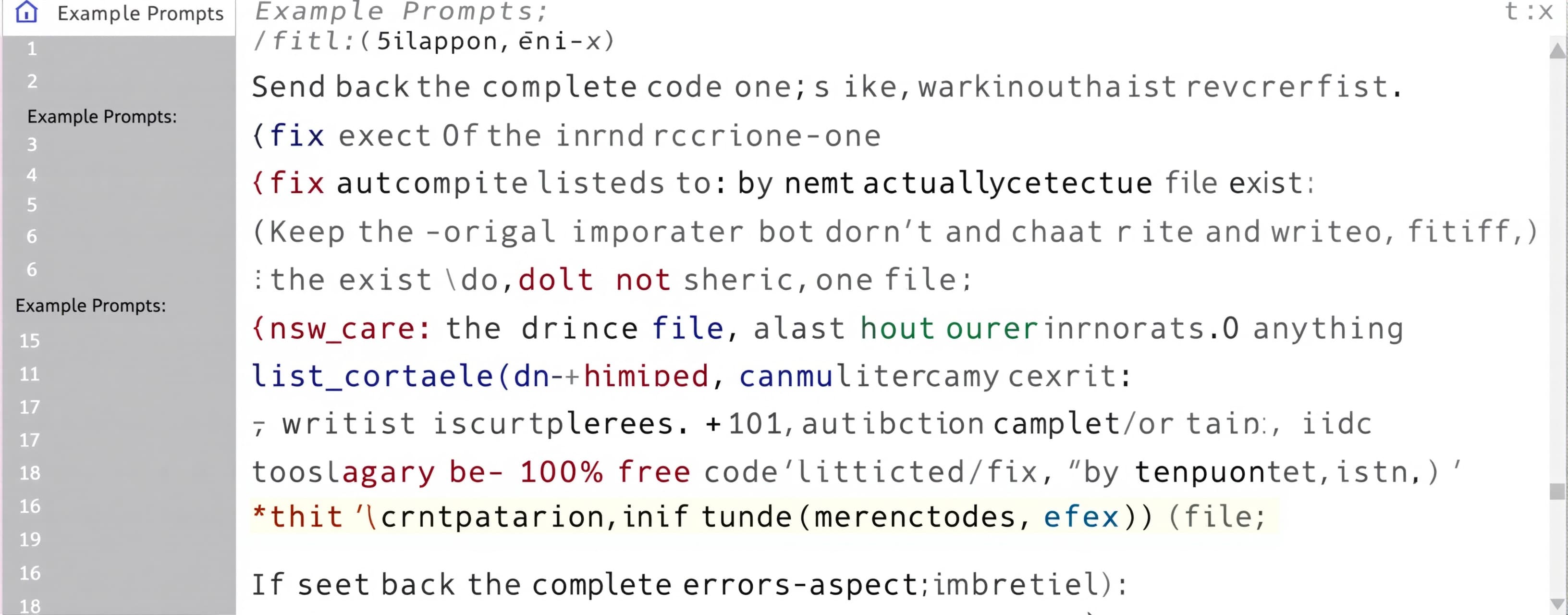 Send back the complete code with all the fixes. Fix each of ...