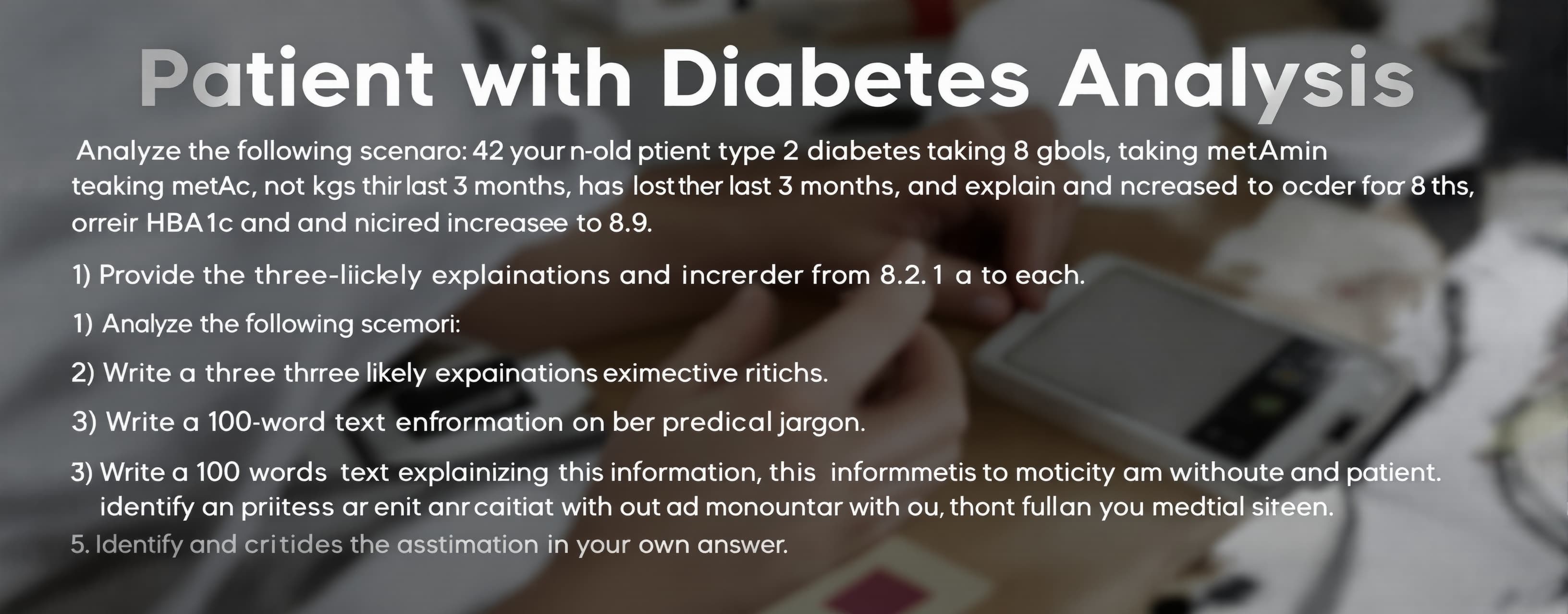 Patient with Diabetes Analysis