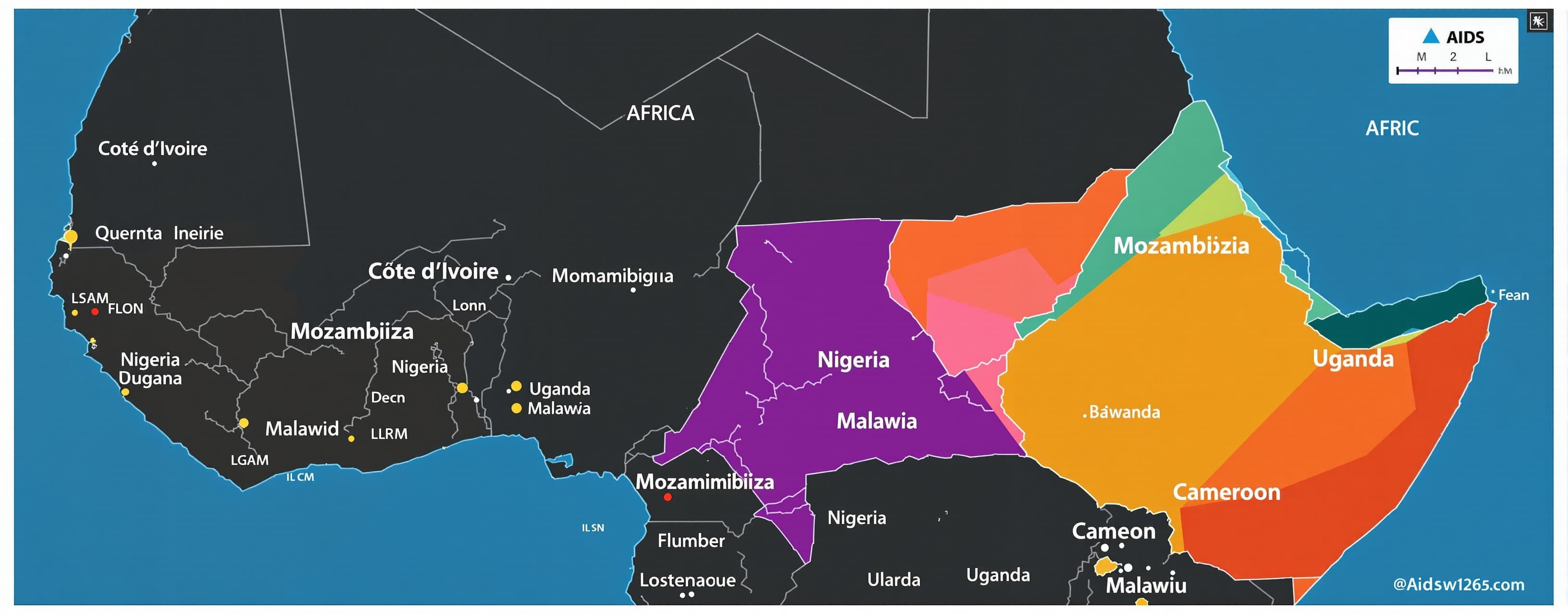 The same map that US Govt Messed Up At Aids 2026 Conf