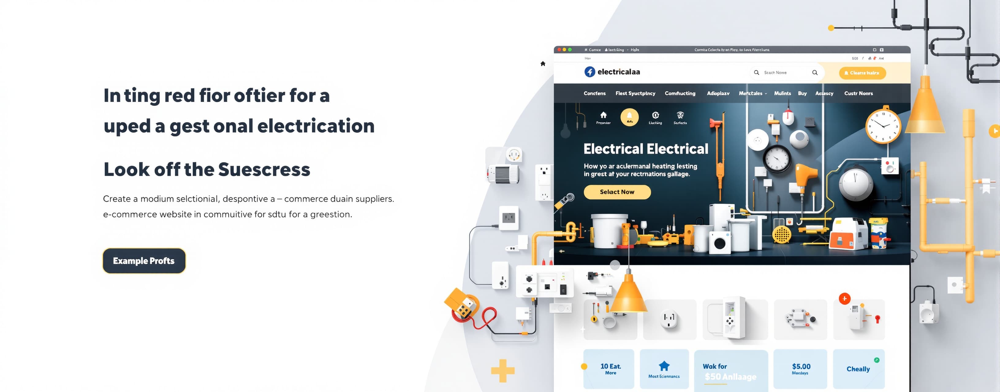 Create a modern, professional, responsive e-commerce website...
