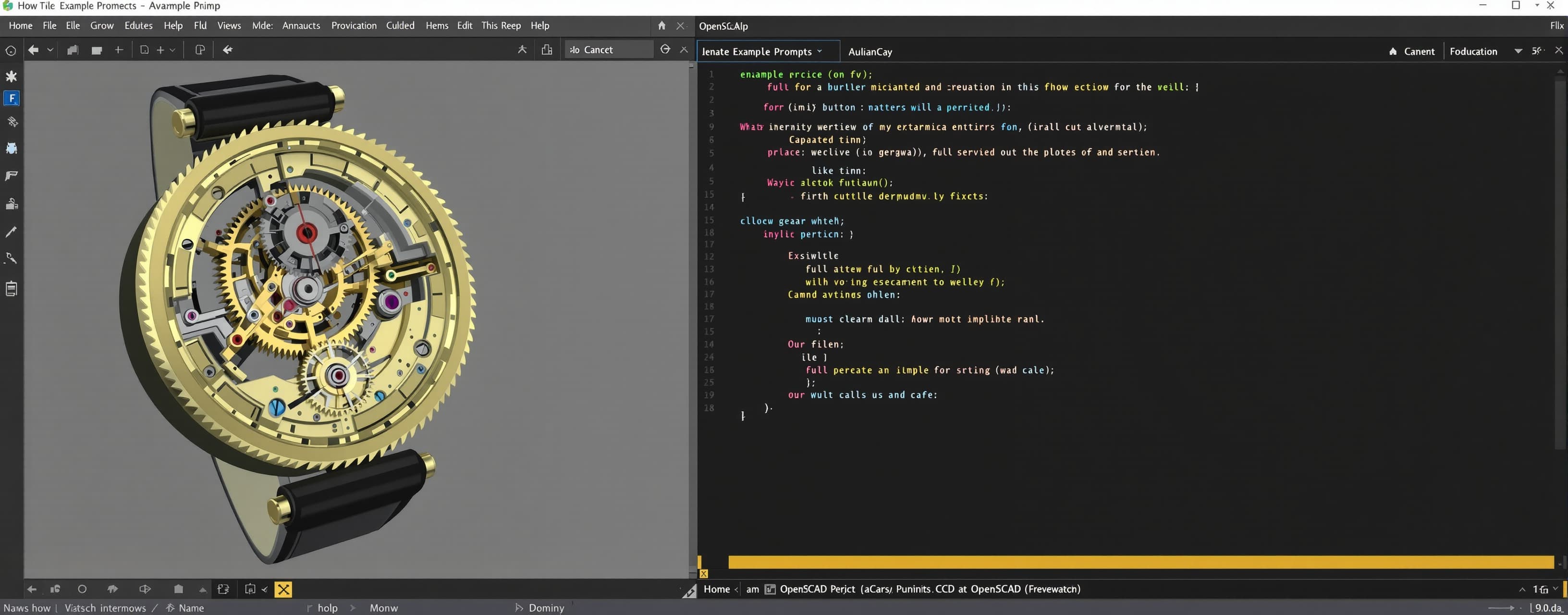 Write a precise and fully detailed OpenSCAD script generatin...