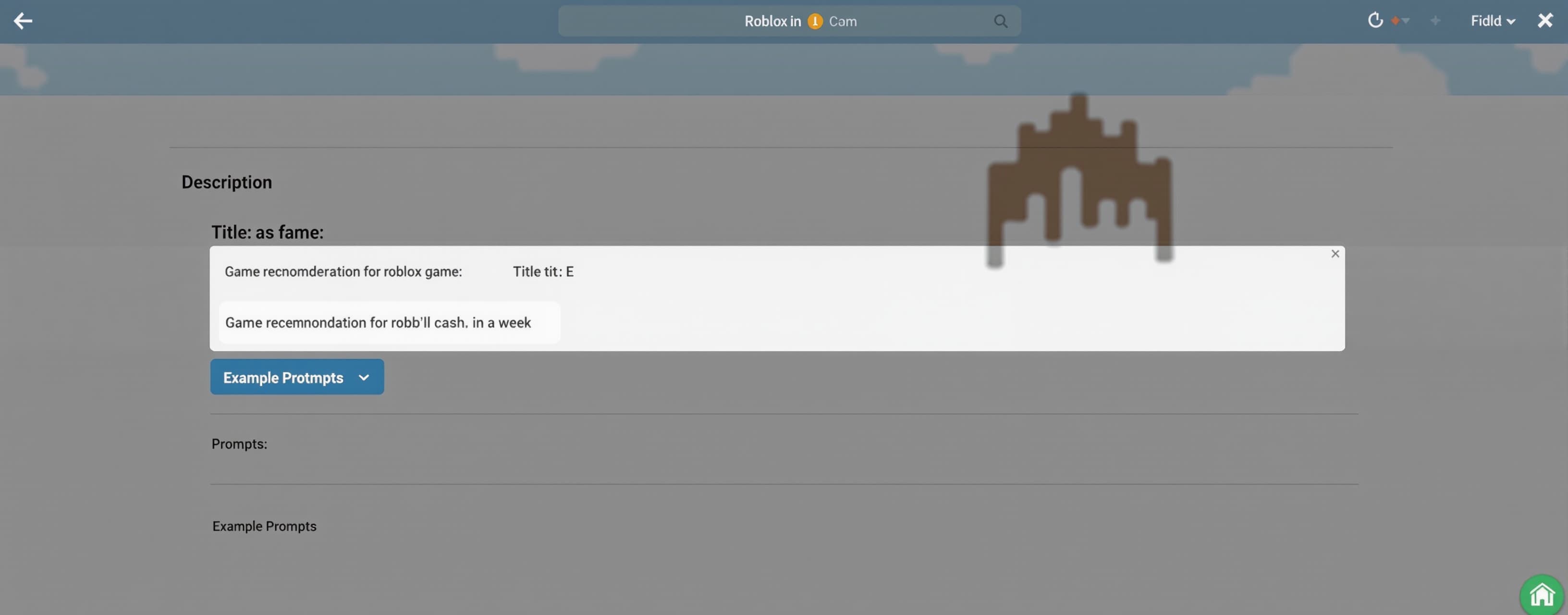 roblox game