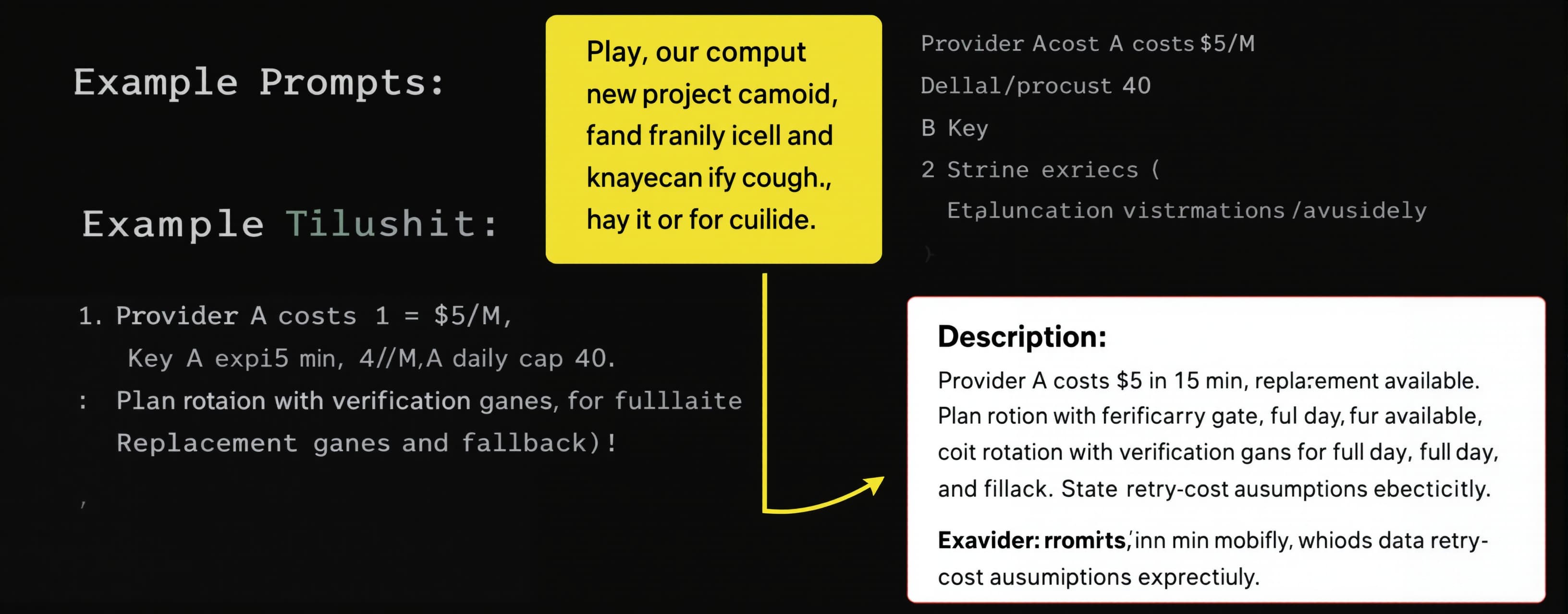 Provider A costs 1 $/M, B costs 4 $/M, daily cap 40. Key A e...