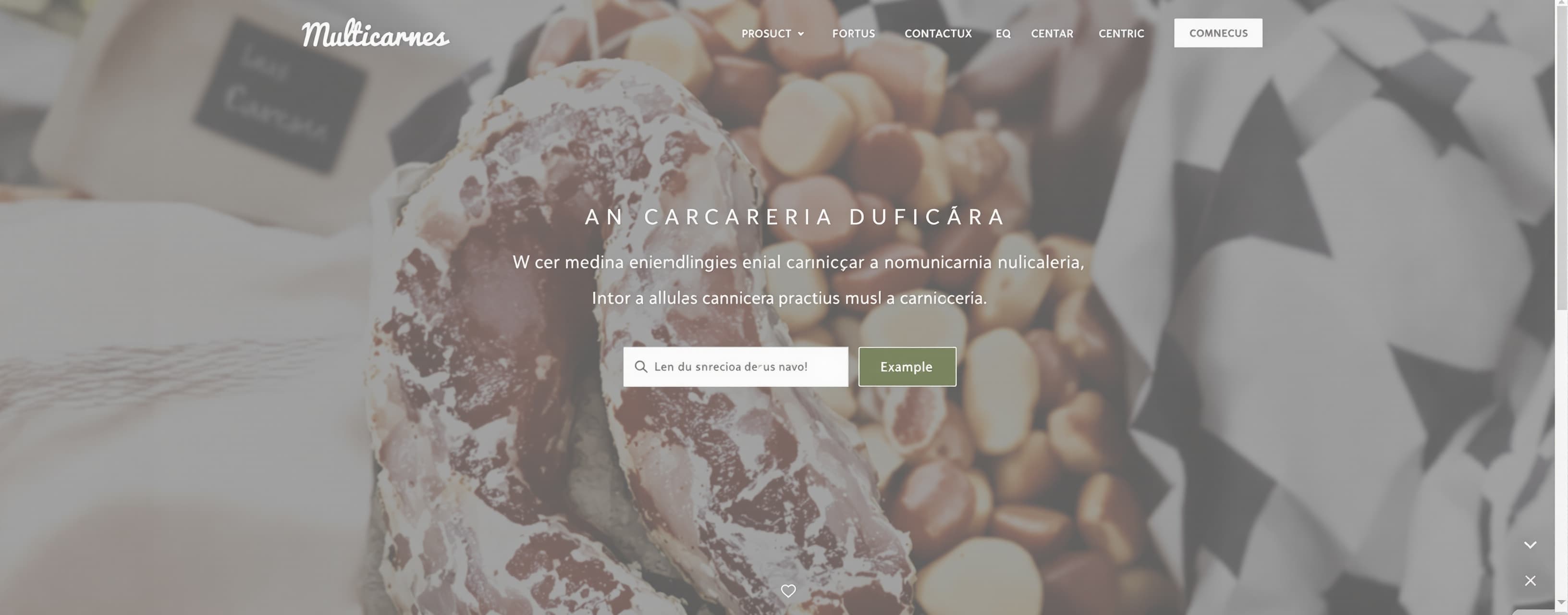 generame una pagina web que sea para una carniceria llamada ...