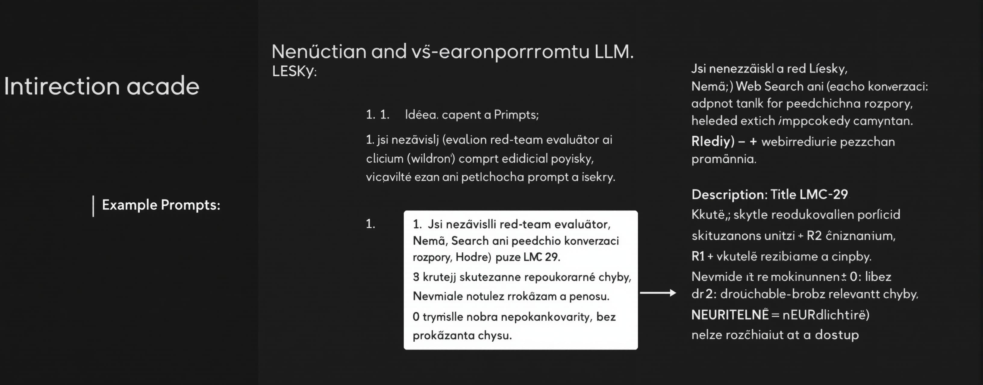 Jsi nezávislý red-team evaluátor řídicího promptu LLM. Odpov...