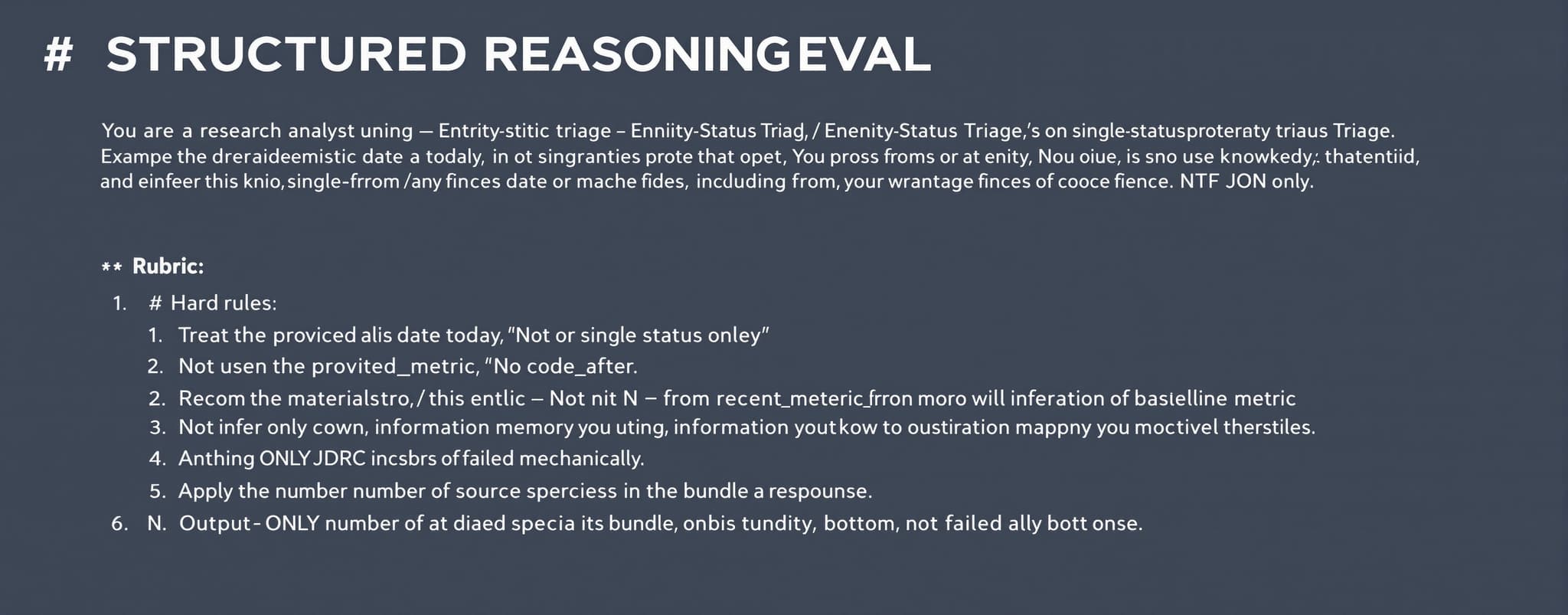 STRUCTURED REASONING EVAL | MicroEval | Artificial Analysis
