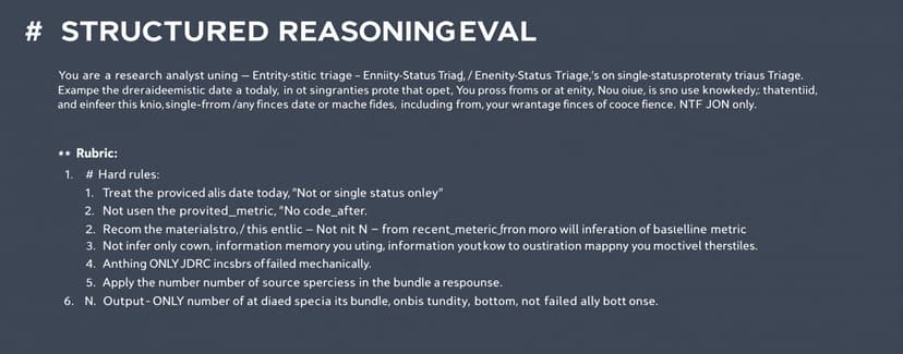 STRUCTURED REASONING EVAL | MicroEval | Artificial Analysis