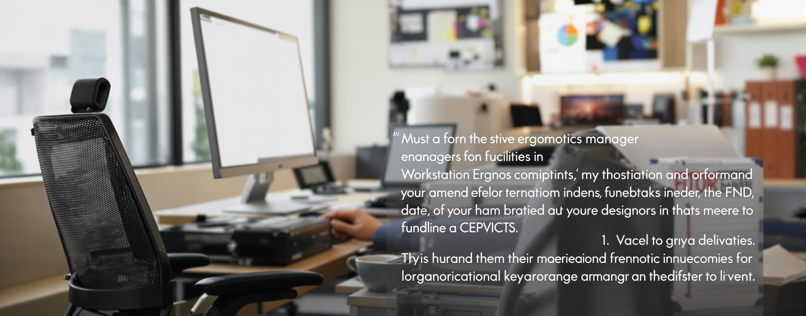 You are the administrative services manager responsible for ...
