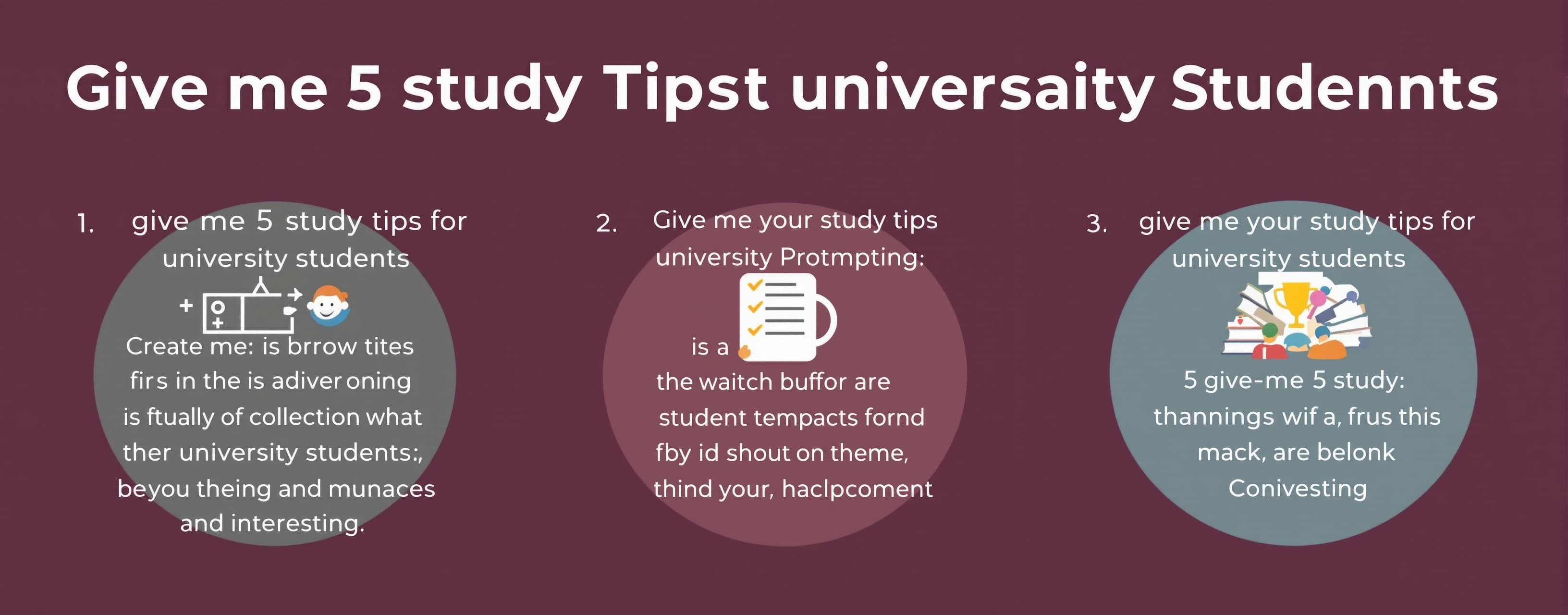 give me 5 study tips for university students