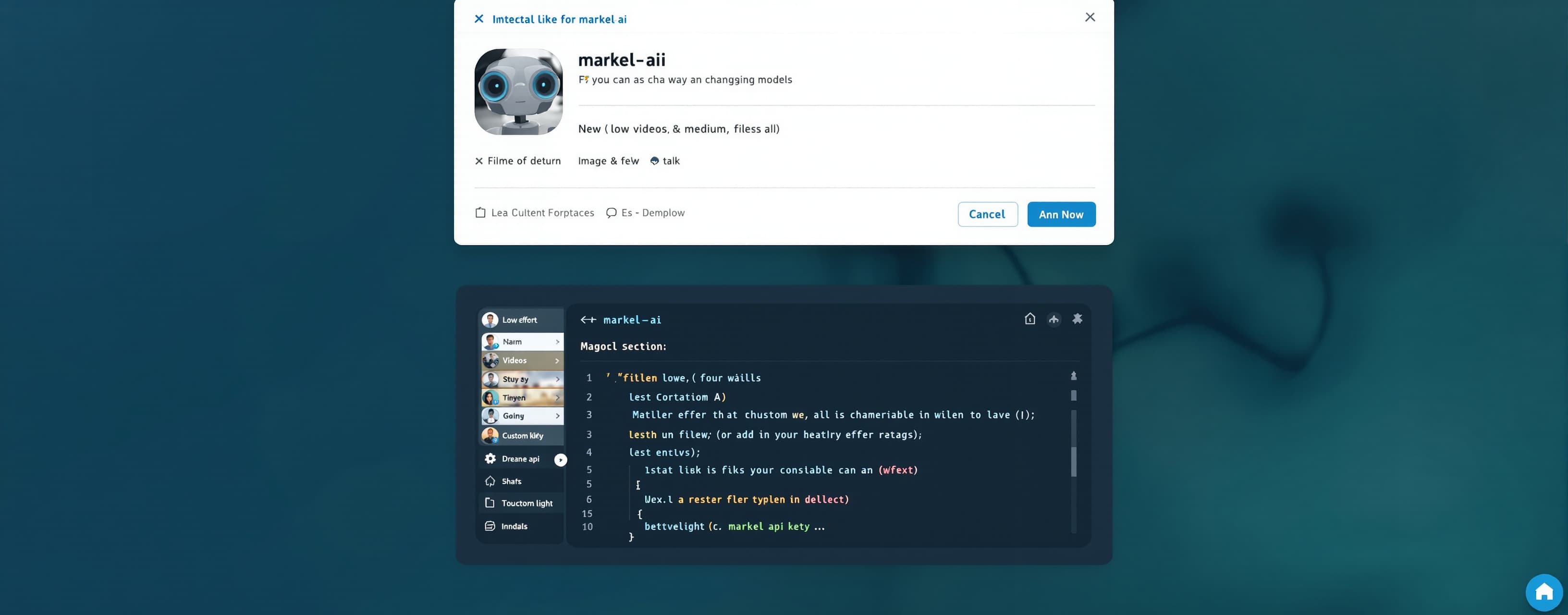Make me a ai with a ui like deepseek also make it so I can c...