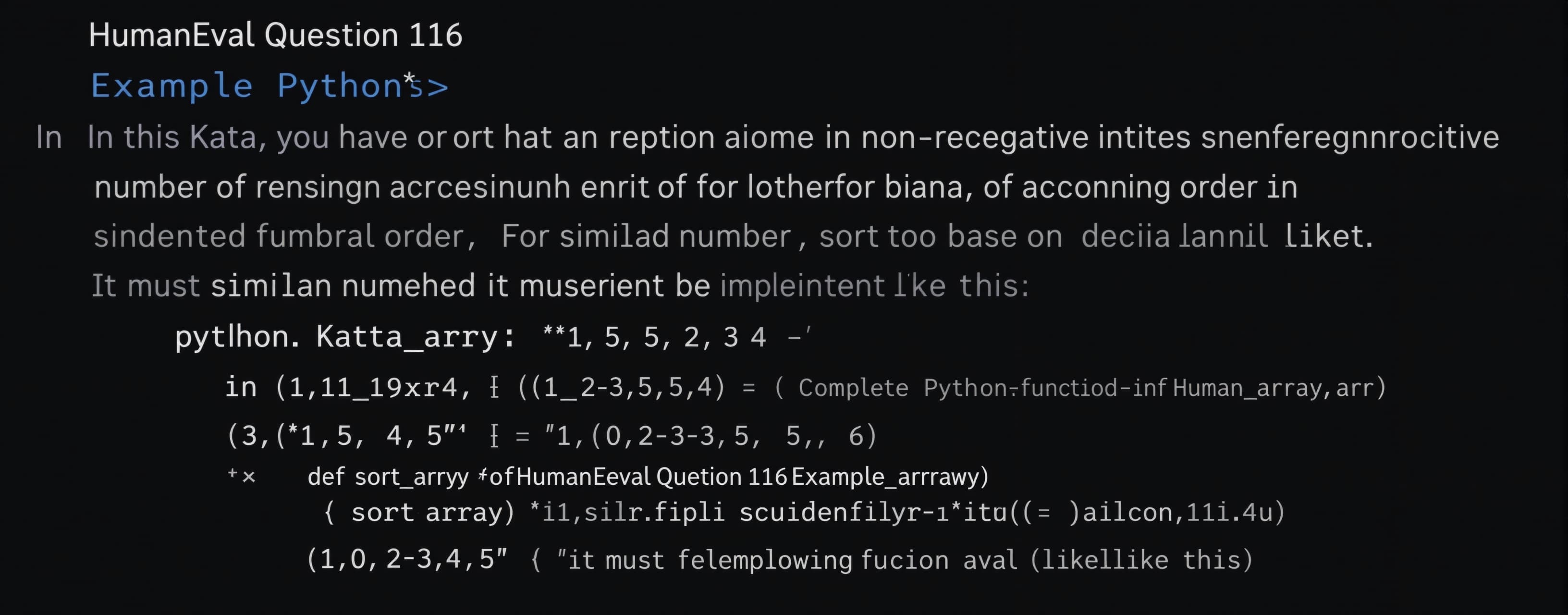 HumanEval Question 116
