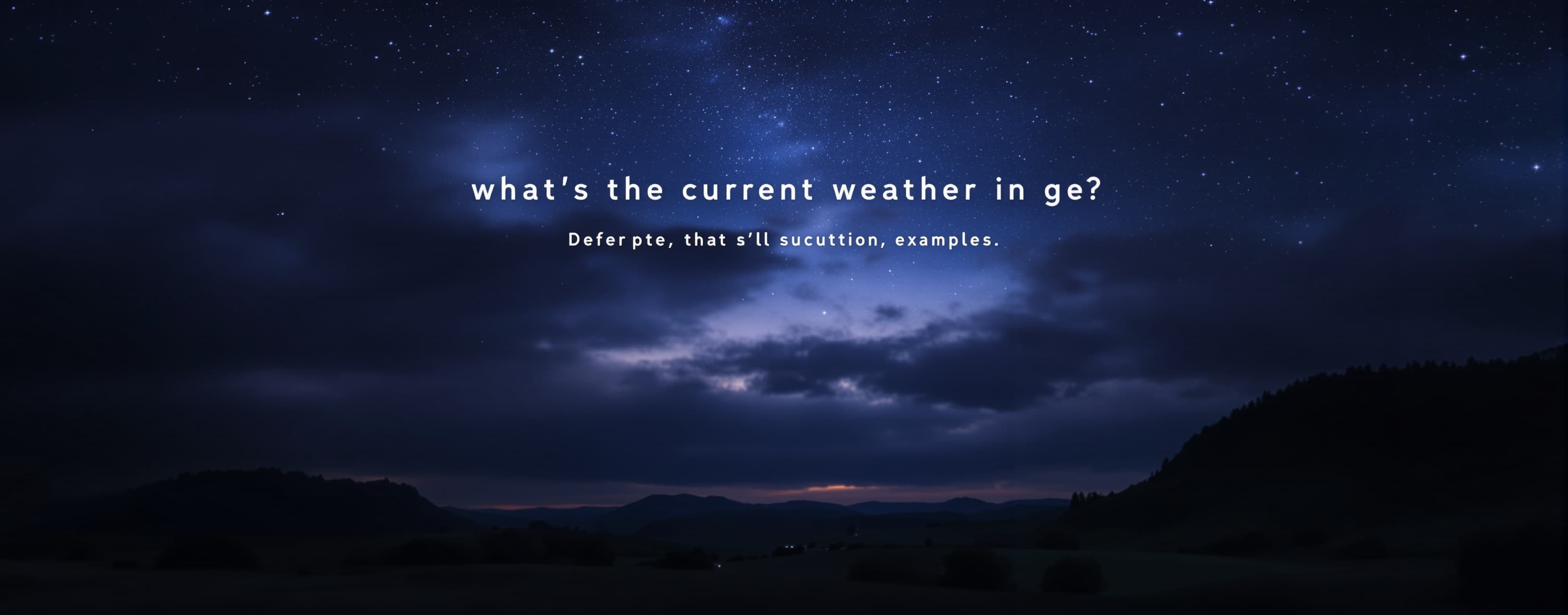 what's the current weather in ge