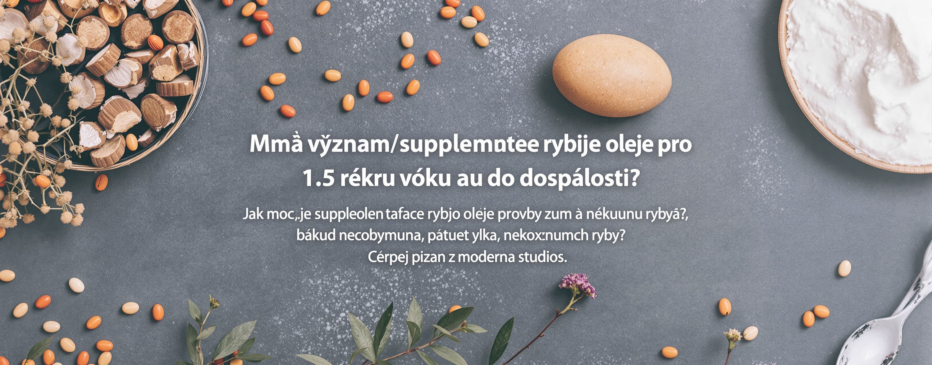 Má význam suplementace rybího oleje pro dítě 1,5 roku věku a...
