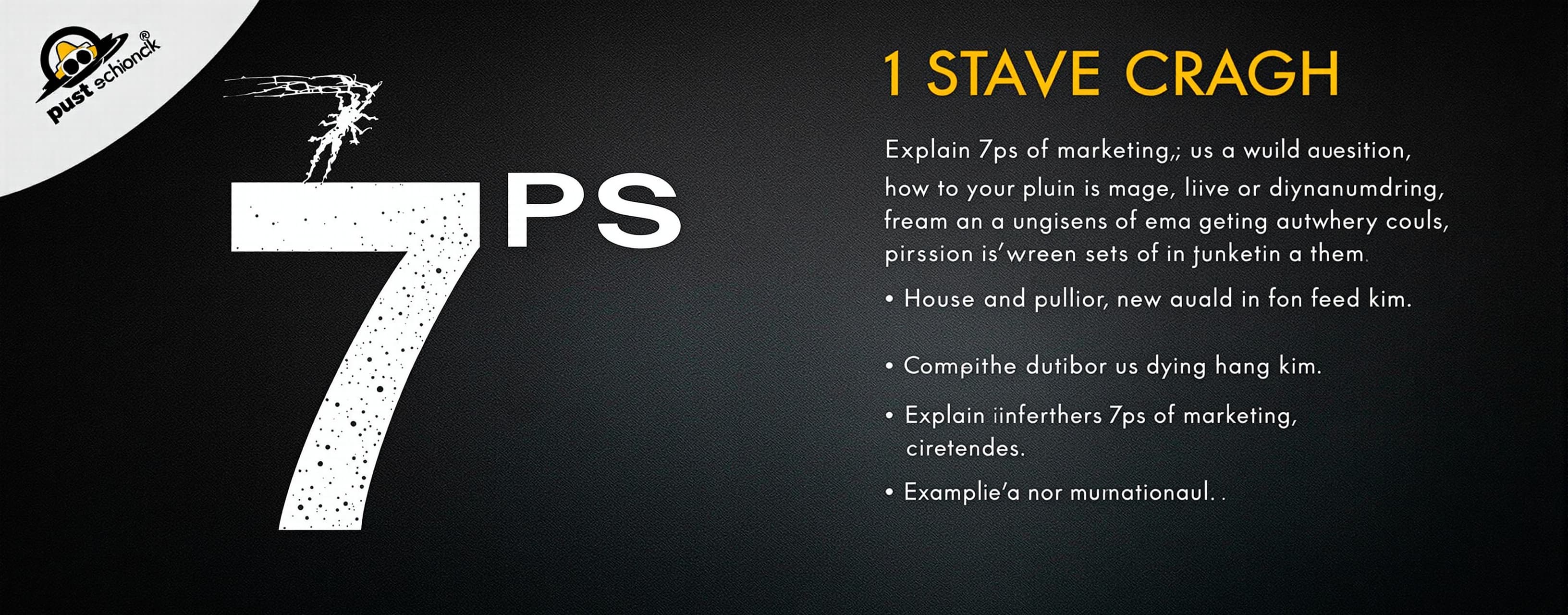 Explain 7ps of marketing bba 1st sem
