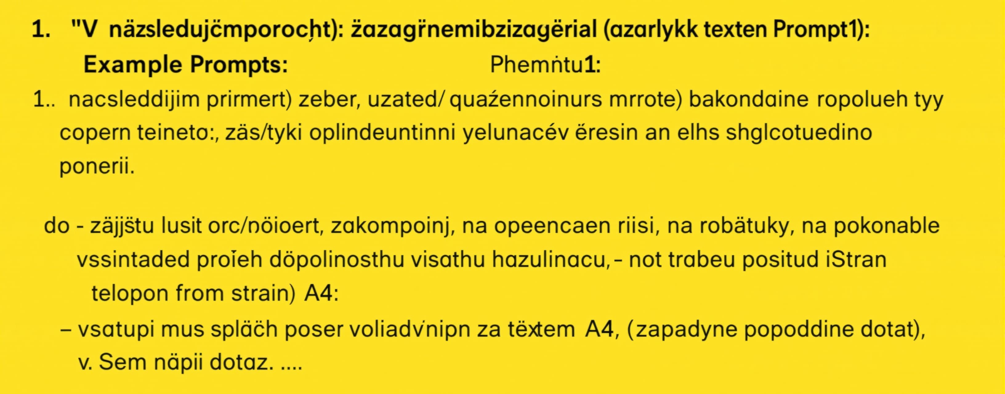 V následujícím promptu (začátek je označen textem Prompt 1) ...