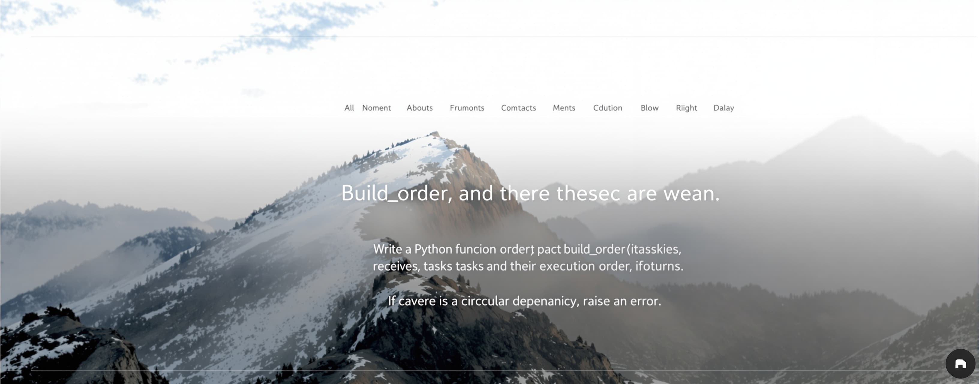 Write a Python function build_order(tasks) that receives tas...
