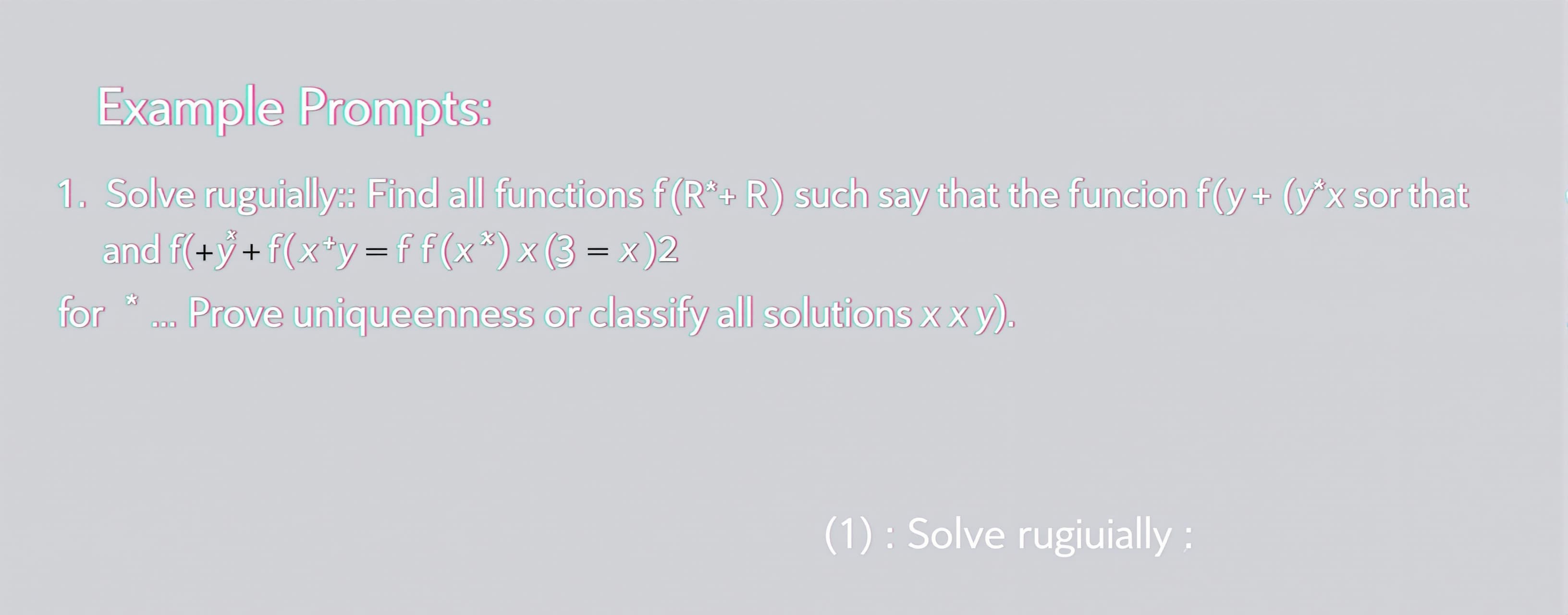 Solve rigorously: Find all functions f: R -> R such that f(x...