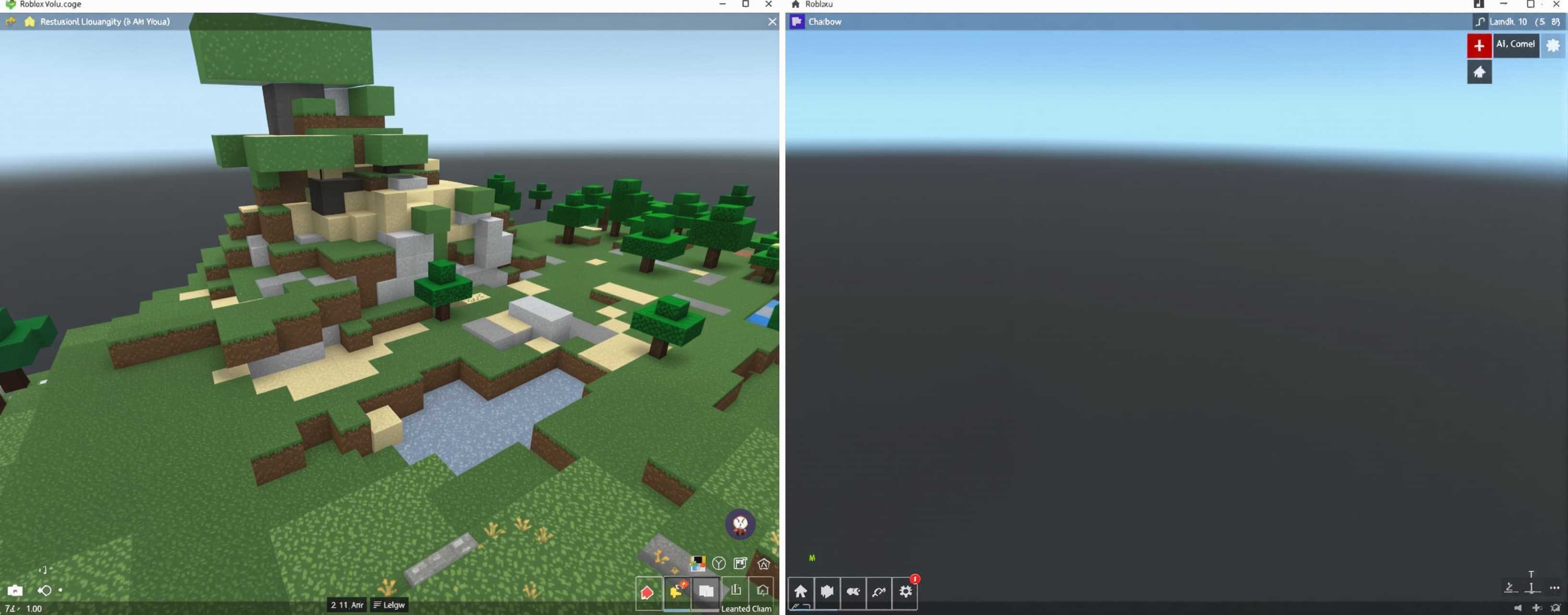 Roblox Voxel World Creation Comparison