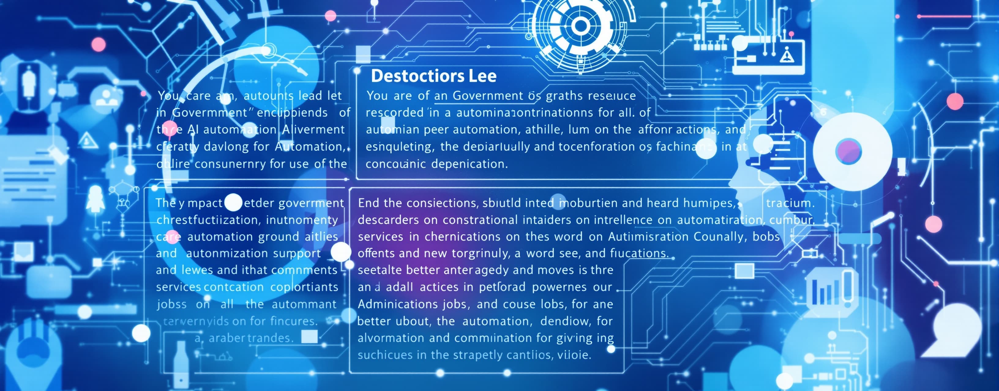 You are an administrative operations lead in a government de...