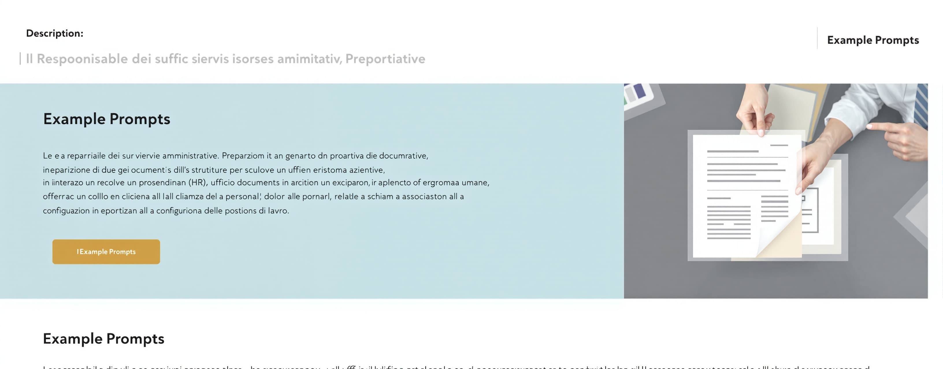 Responsabile dei servizi amministrativi