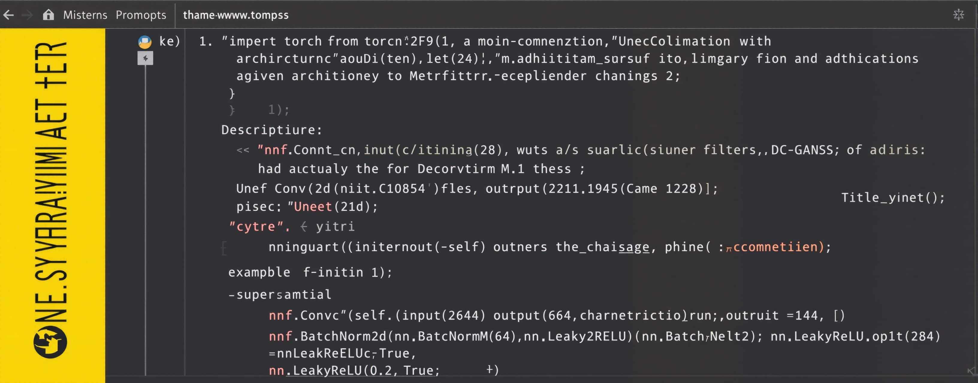 import torch from torch import nn, optim # this architecture...