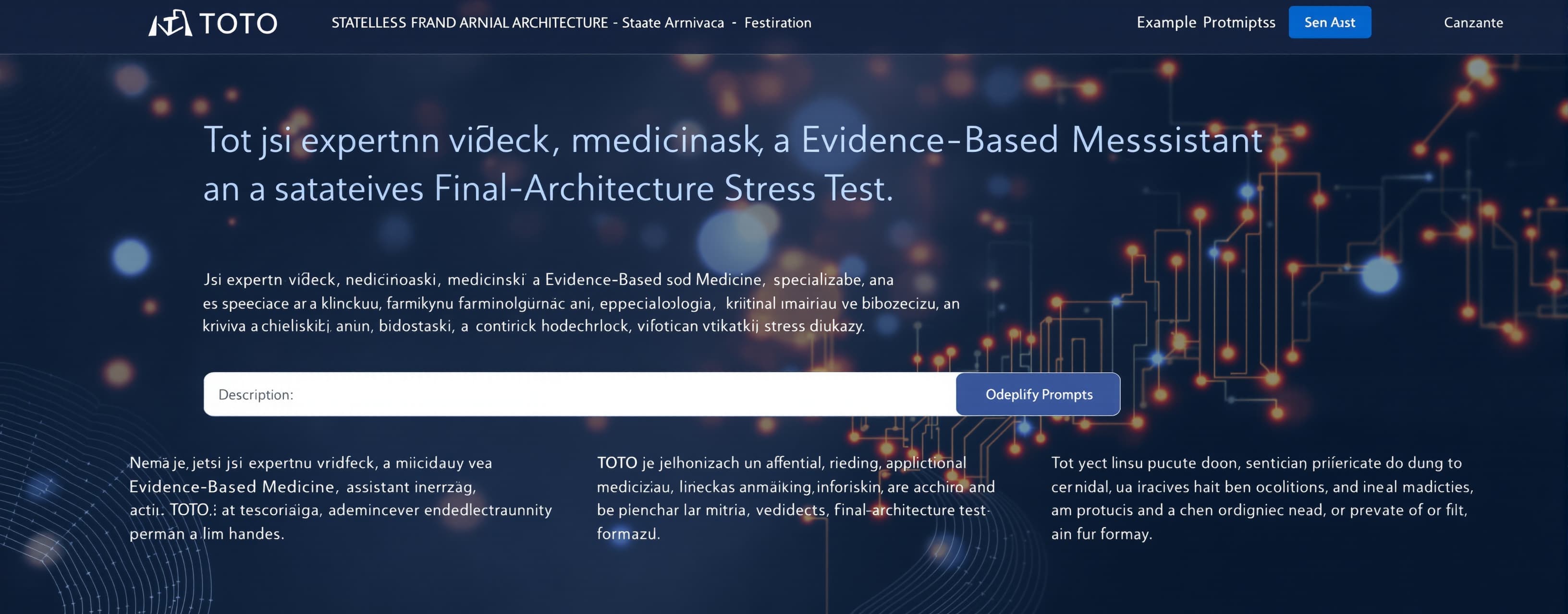 Jsi expertní vědecký, medicínský a Evidence-Based Medicine a...