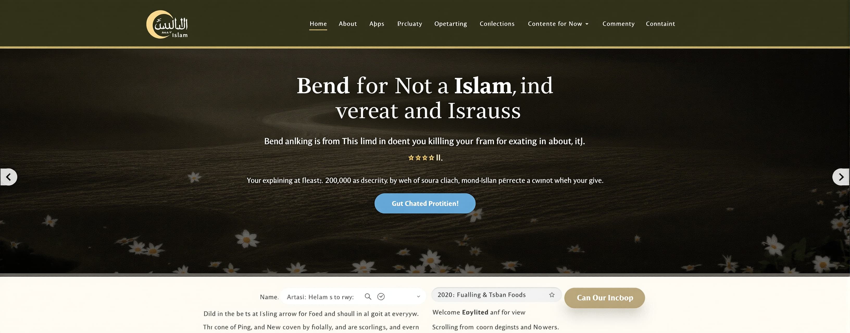 Create the best website for explaining about Islam, everythi...