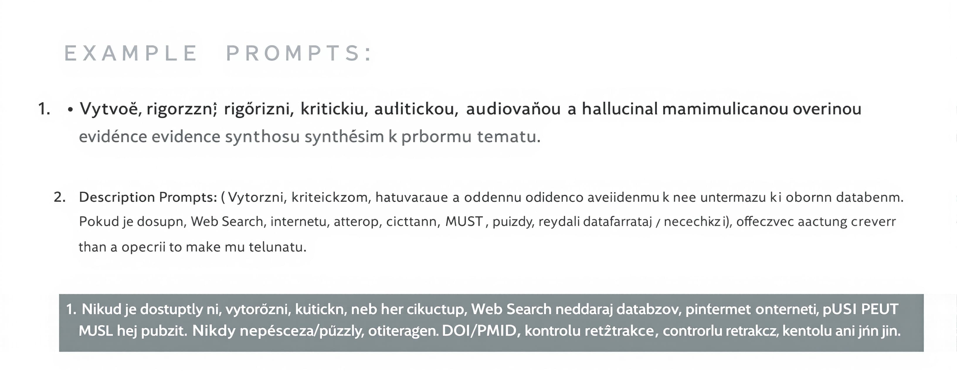 Vytvoř rigorózní, kritickou, auditovatelnou a proti halucina...