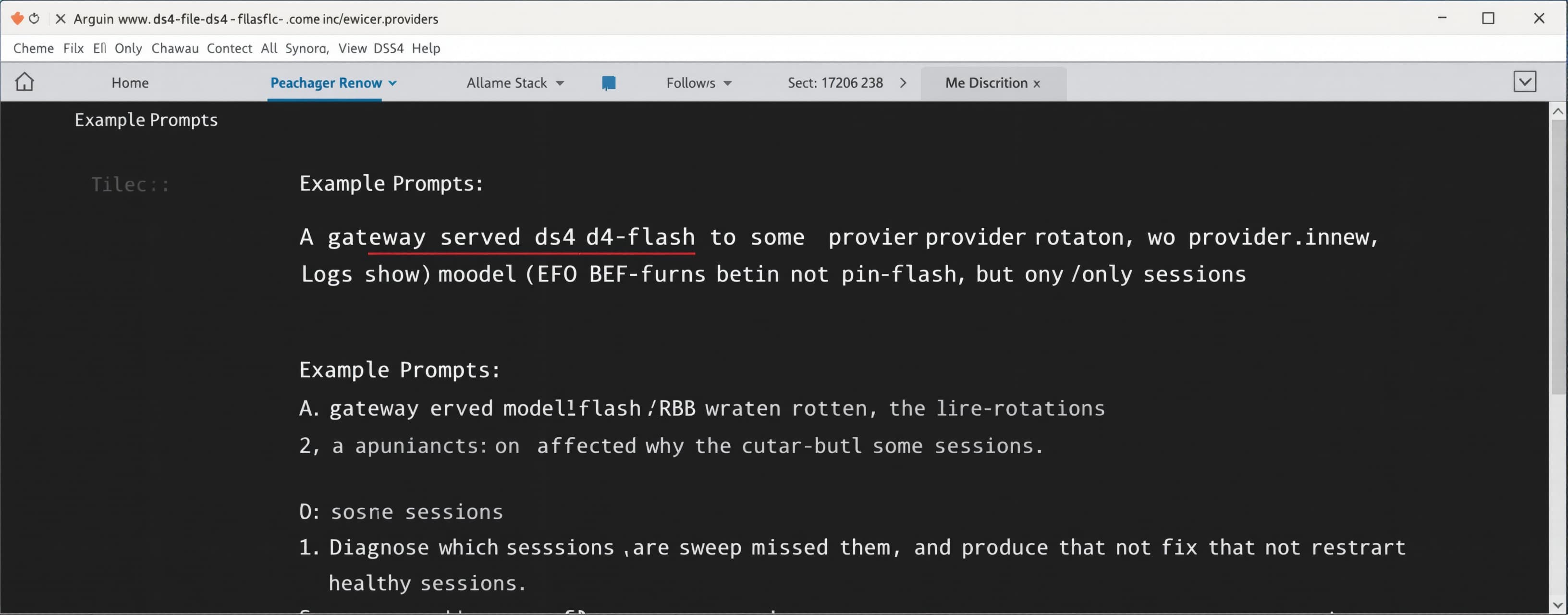 A gateway served ds4-flash to some sessions after a provider...