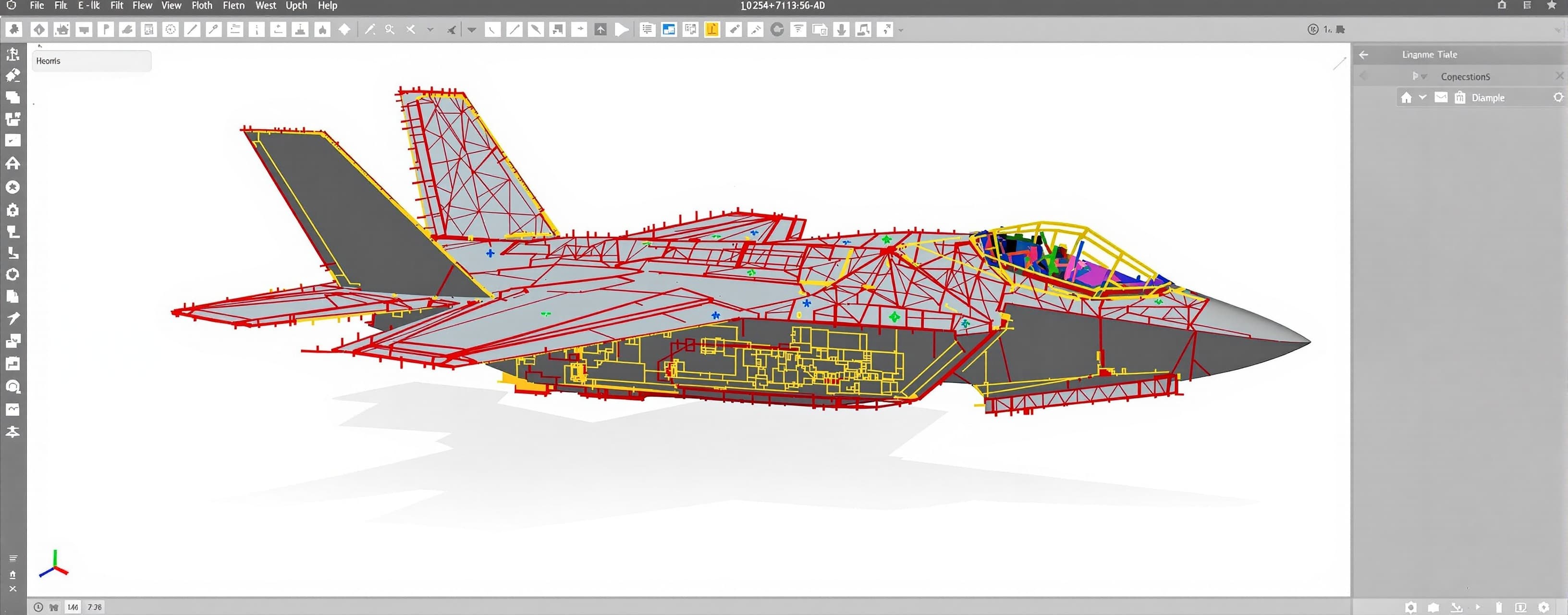Lockheed Martin F-35 Lightning II jet openscad