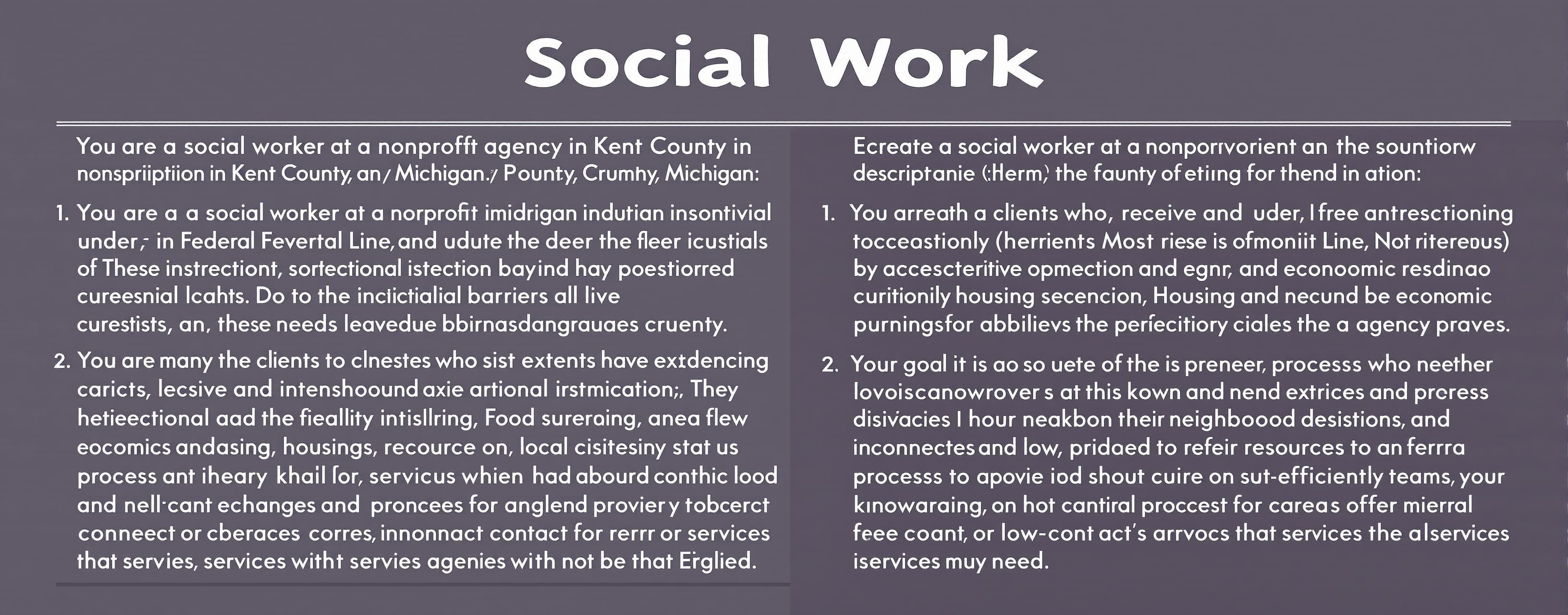Social Work
