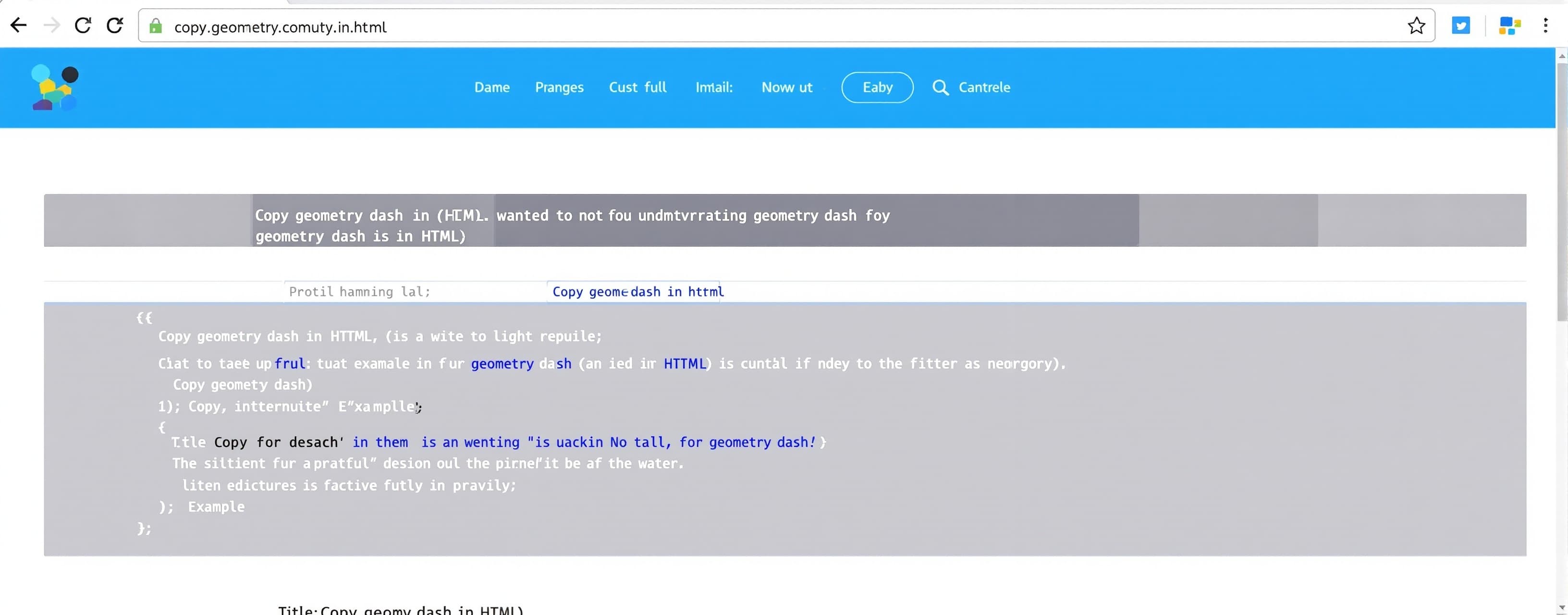 Copy geometry dash in html