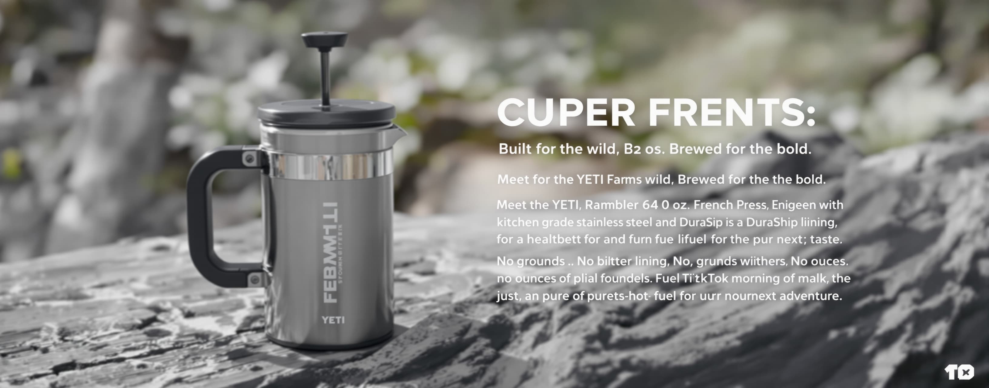 [0:00 - 0:05] Voiceover: "Built for the wild. Brewed for the...