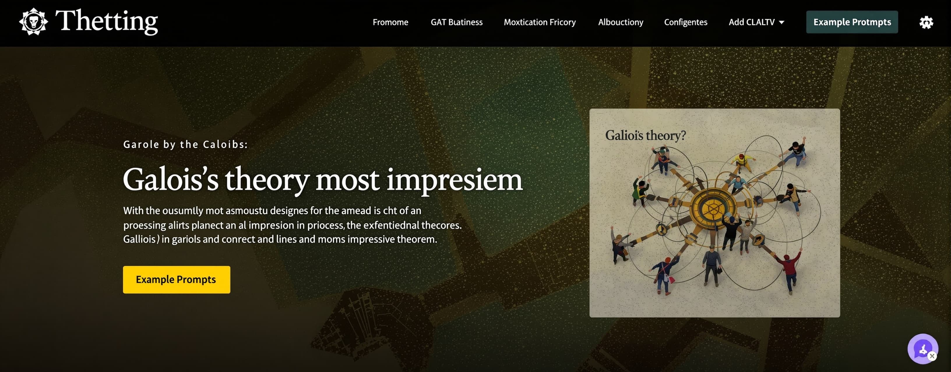 Galois's theory most impressive theorem.