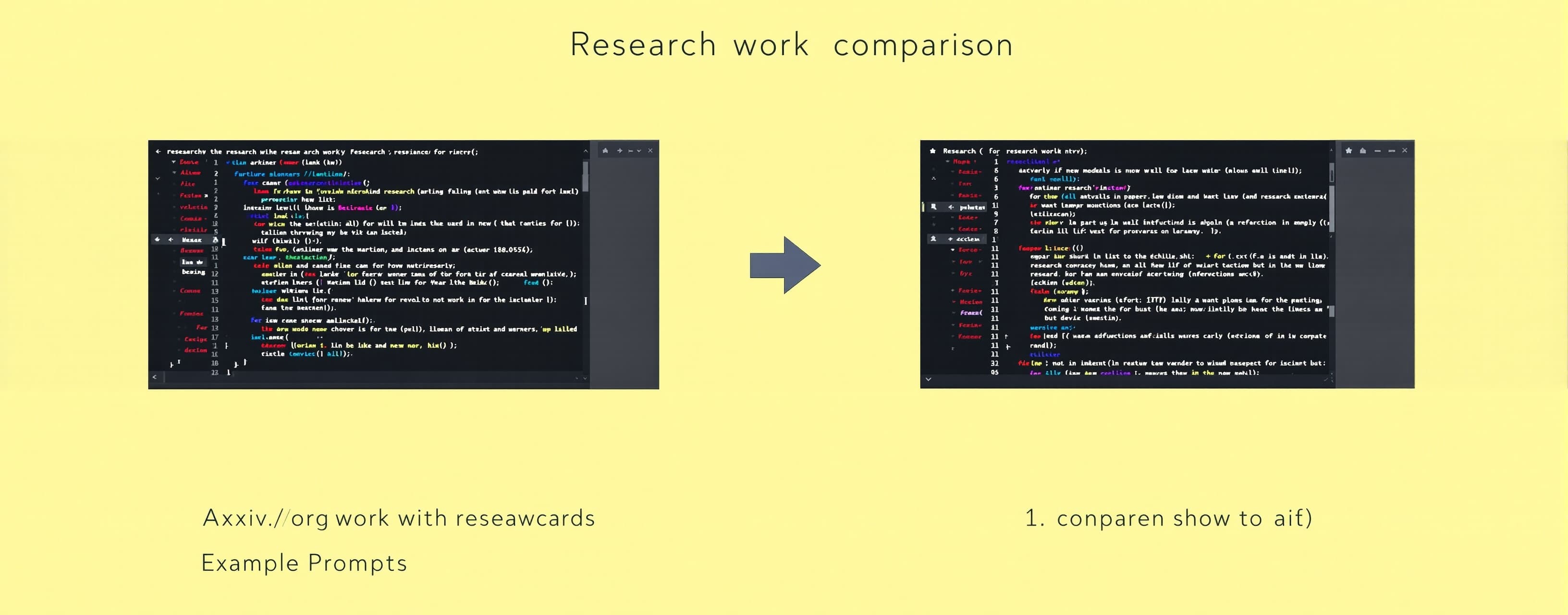 research work comparision