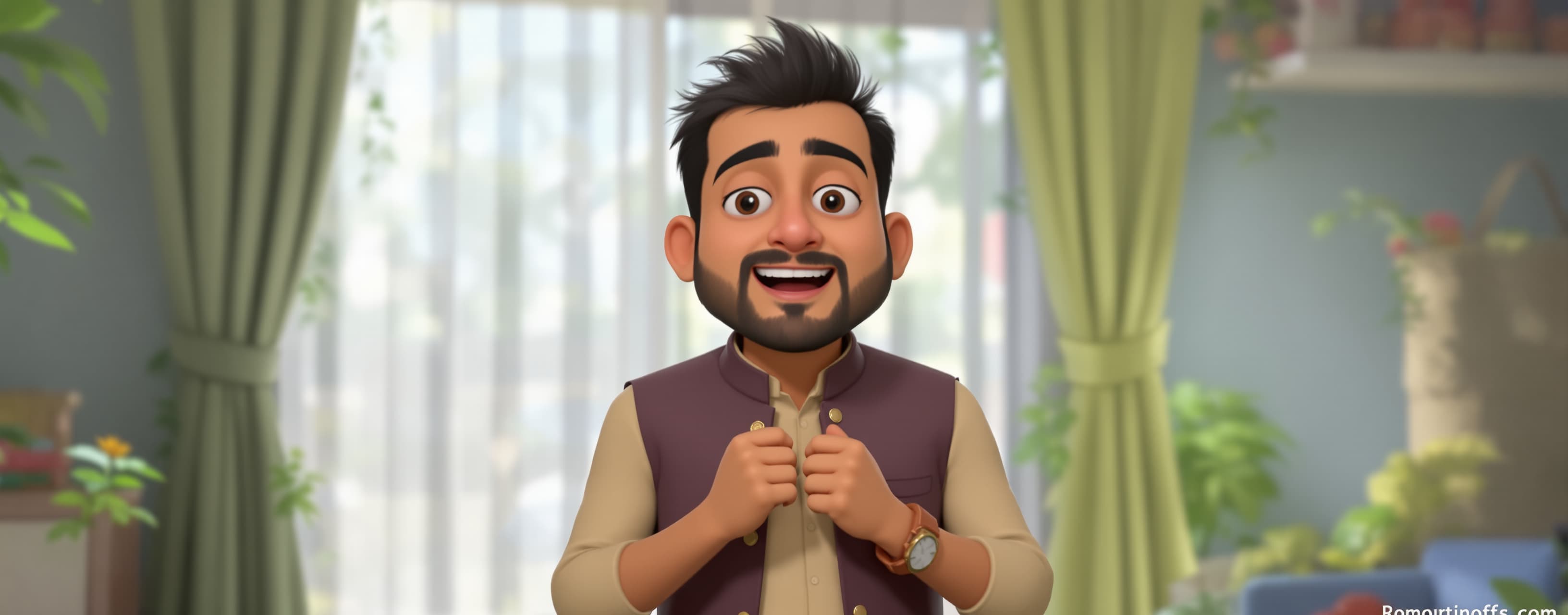 rompt

I need you to make a simple 2d short of an Indian ai ...