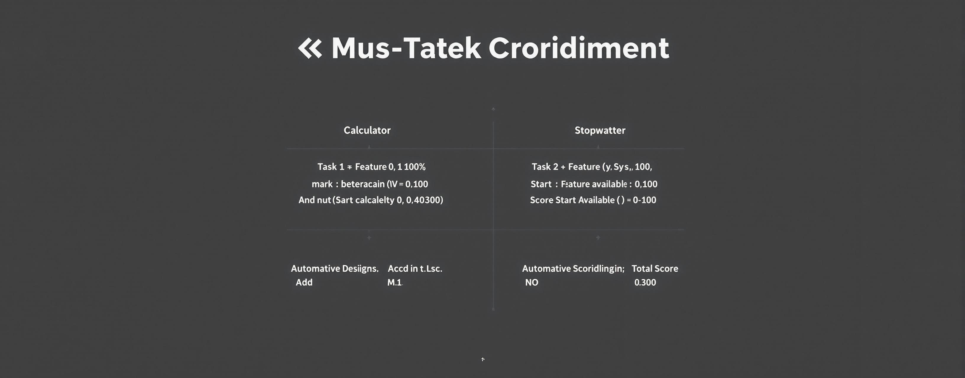 Web UI Multi-Task Coding Test