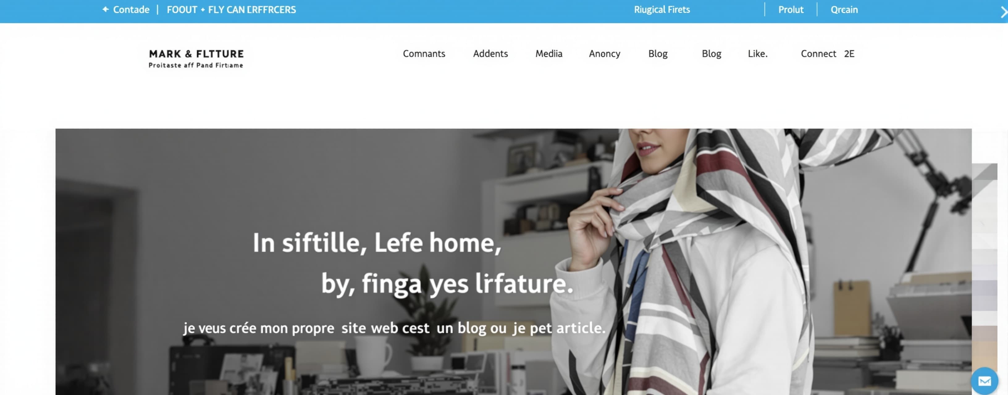 je veux cree mon propre site web cest un blog ou je peut pub...
