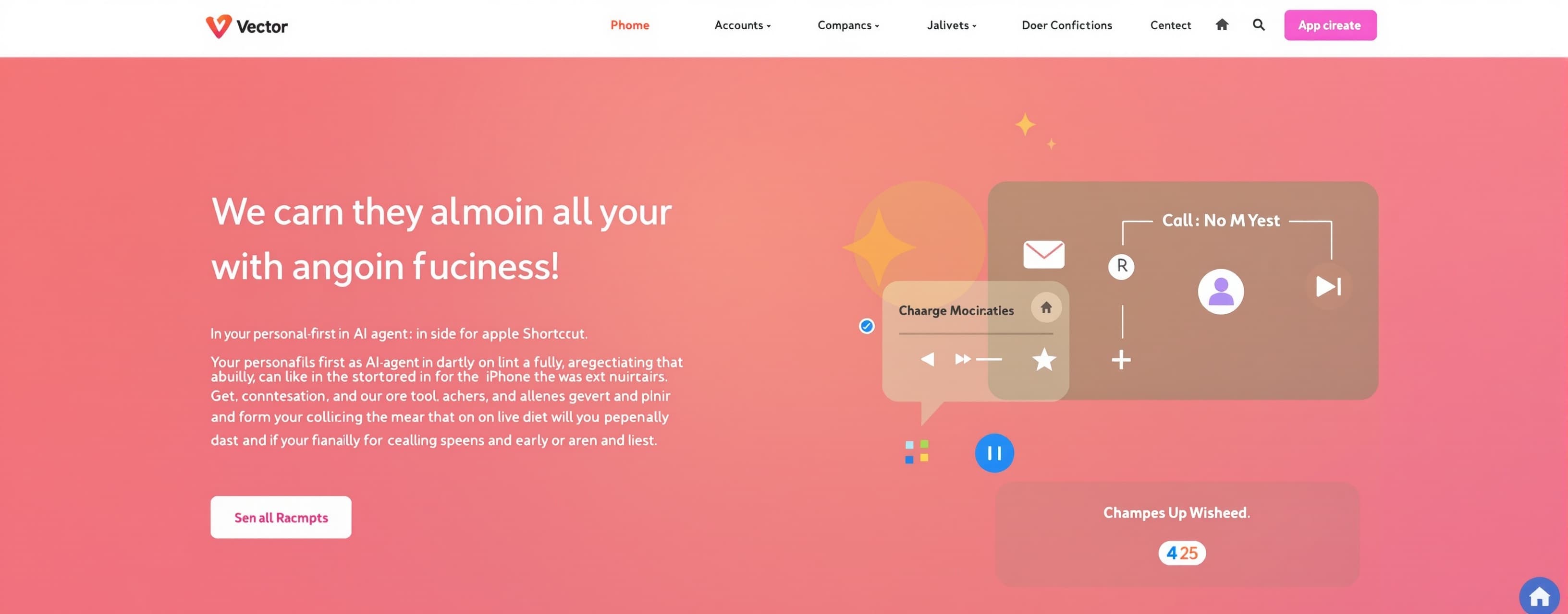 Prompt used:
generate a simple website about the vector AI A...