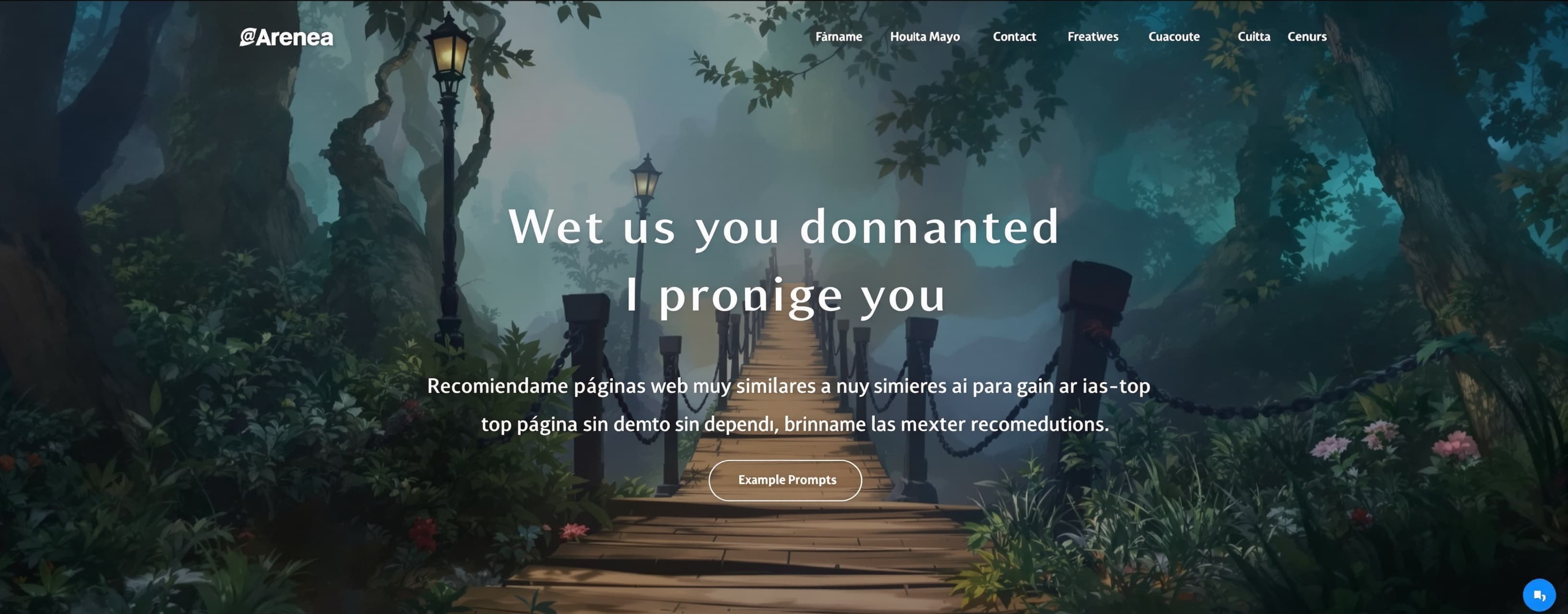 Recomiendame páginas web muy similares a Arena ai para poder...