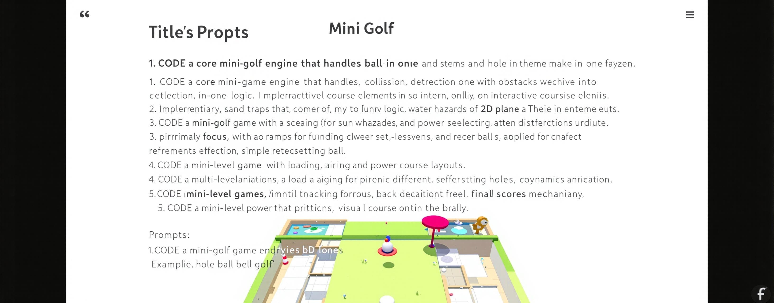 Mini Golf