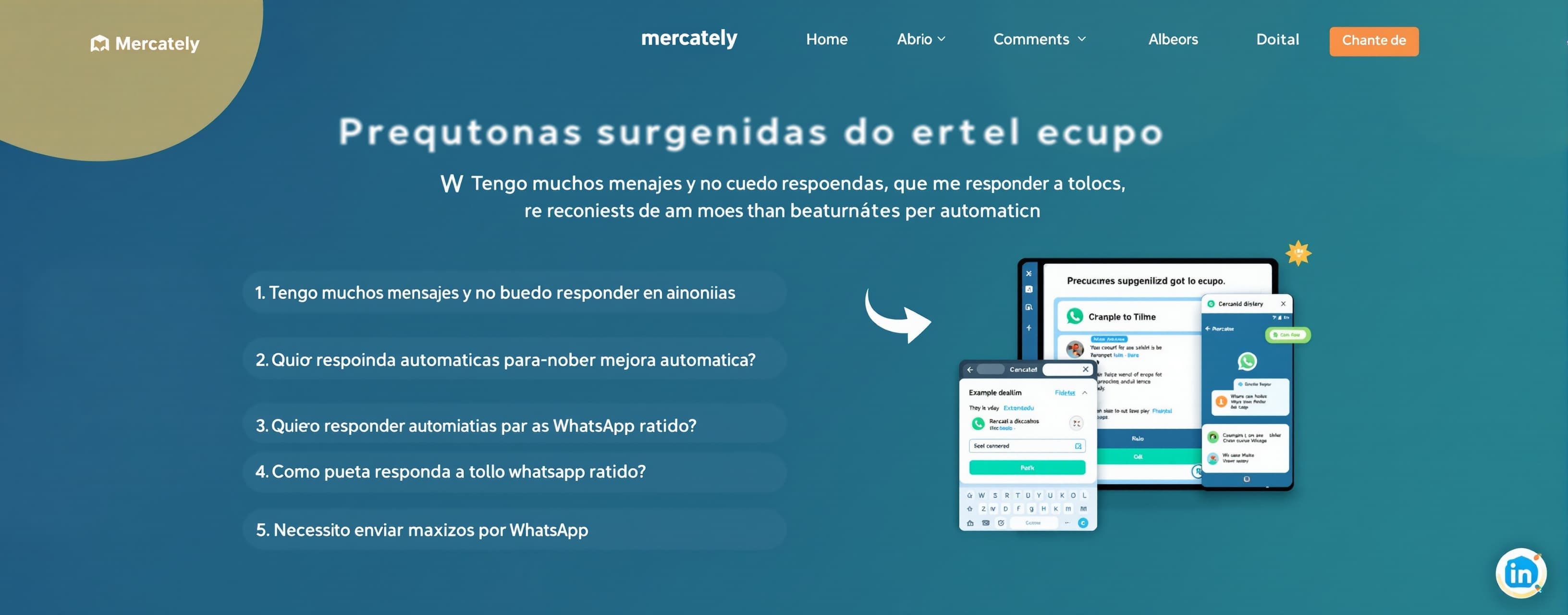 Mercately | Preguntas sugeridas por el equipo