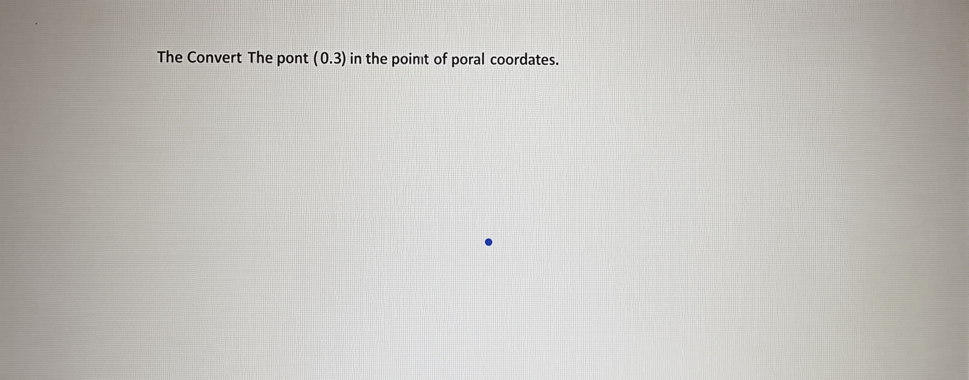 Convert the point $(0,3)$ in rectangular coordinates to pola...