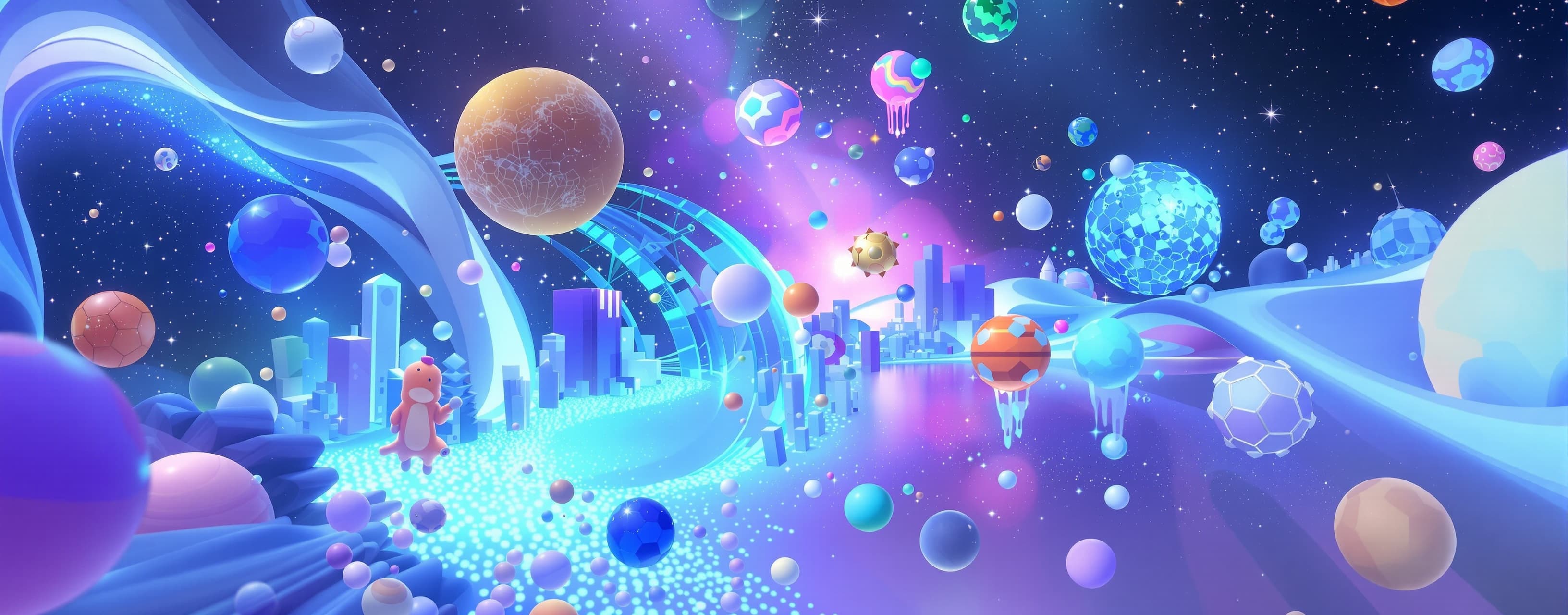 The Evolving 3D Micro-Cosmos: Time-Shift Simulation