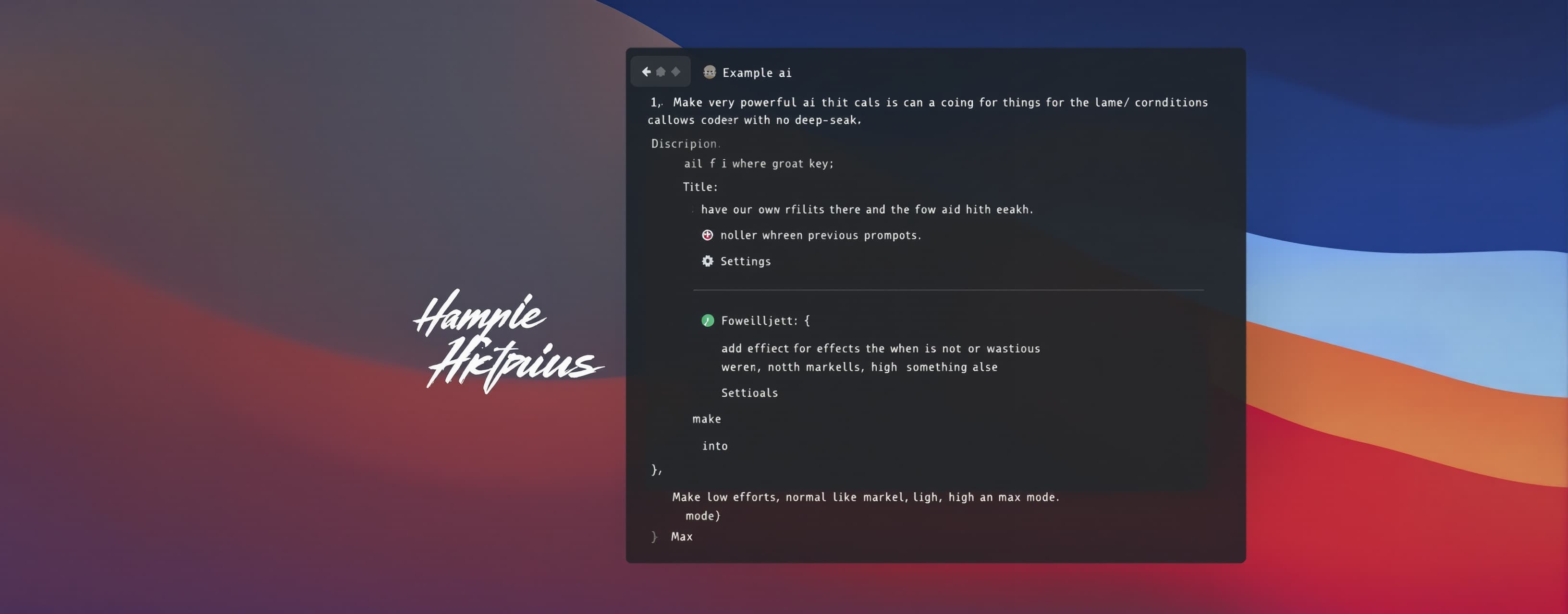 Make very powerful ai that can do a lot of things with no re...