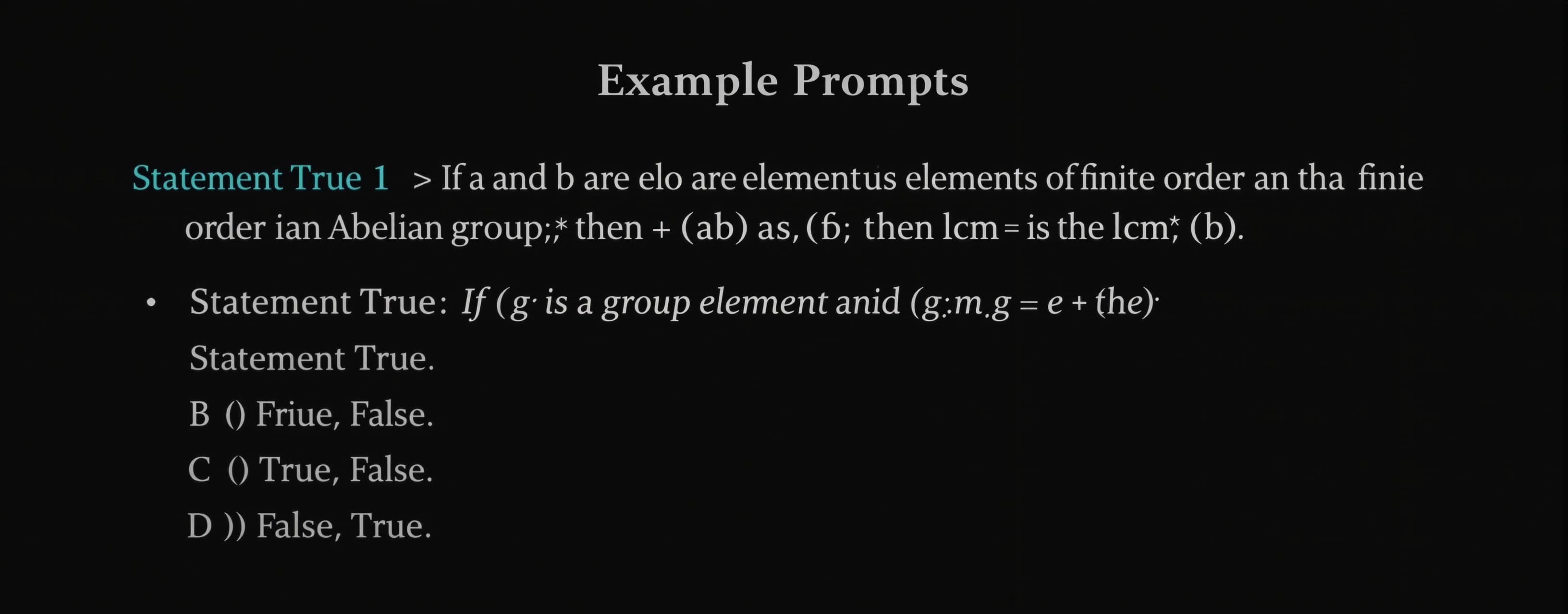 Statement 1 | If a and b are elements of finite order in an ...